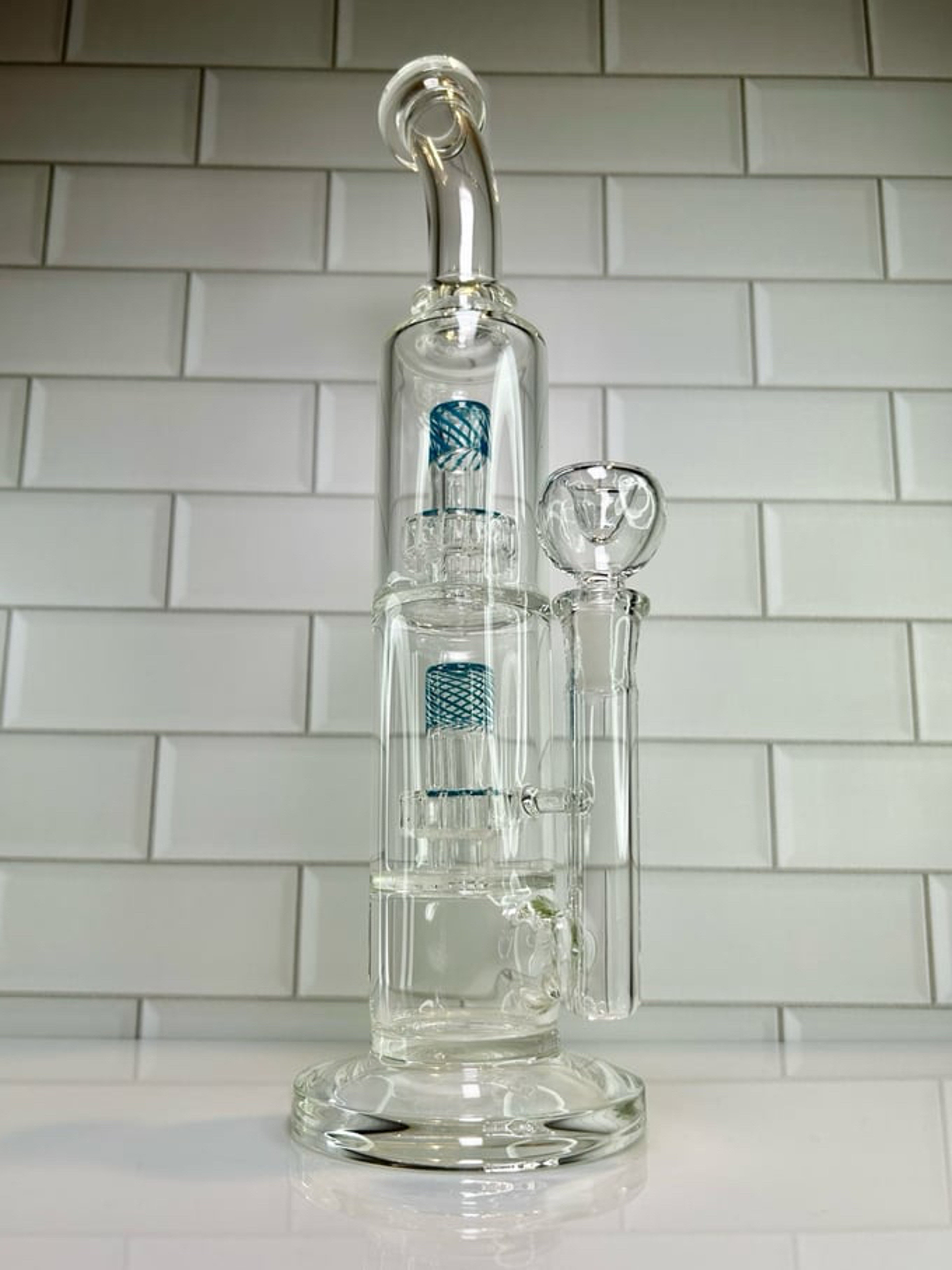 Preview pic of New 12” Bent Neck Double Shower Head