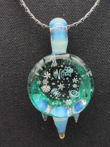 Preview pic of Chaka Aquamarine Blizzard Pendant