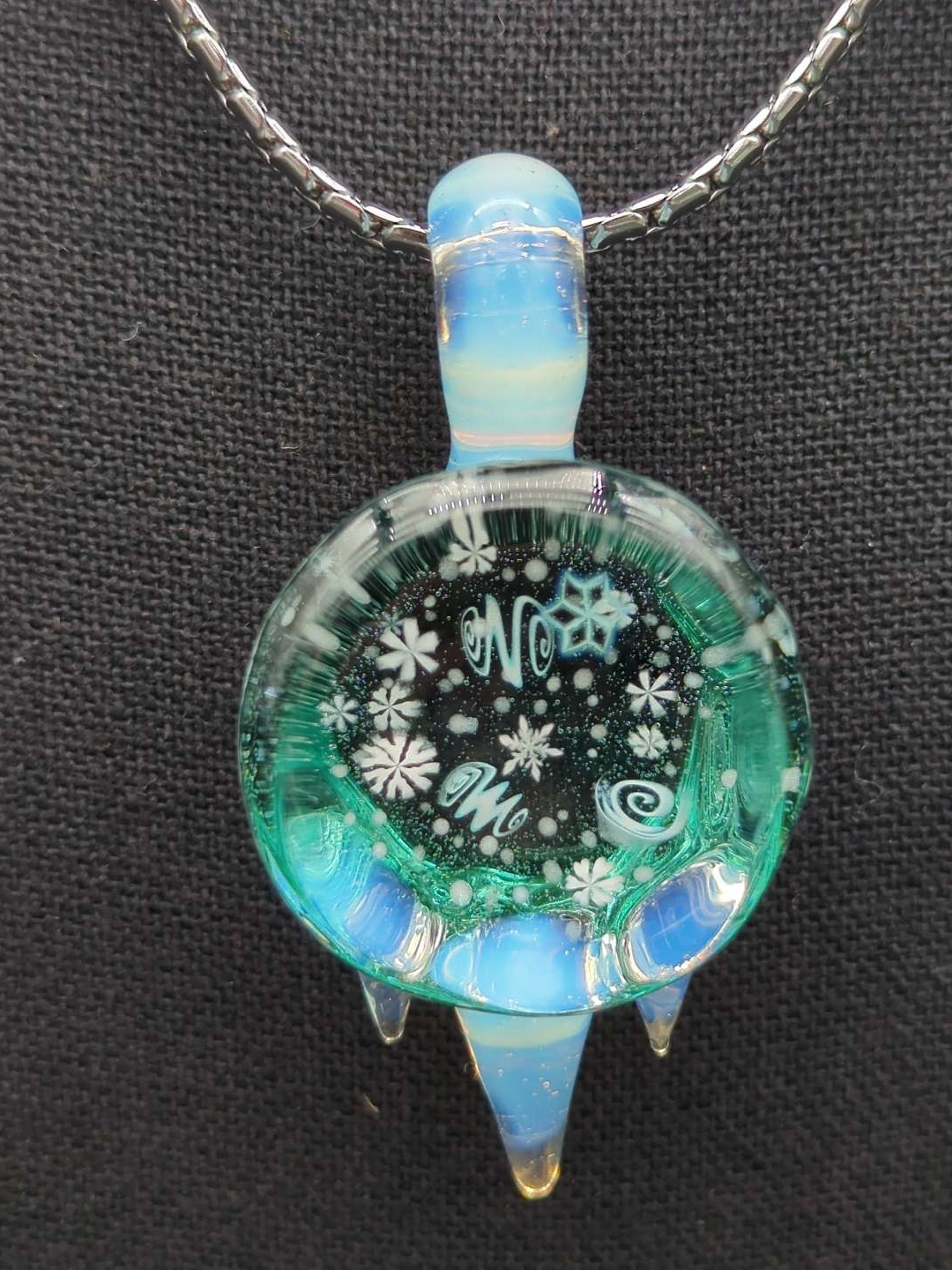 Preview pic of Chaka Aquamarine Blizzard Pendant