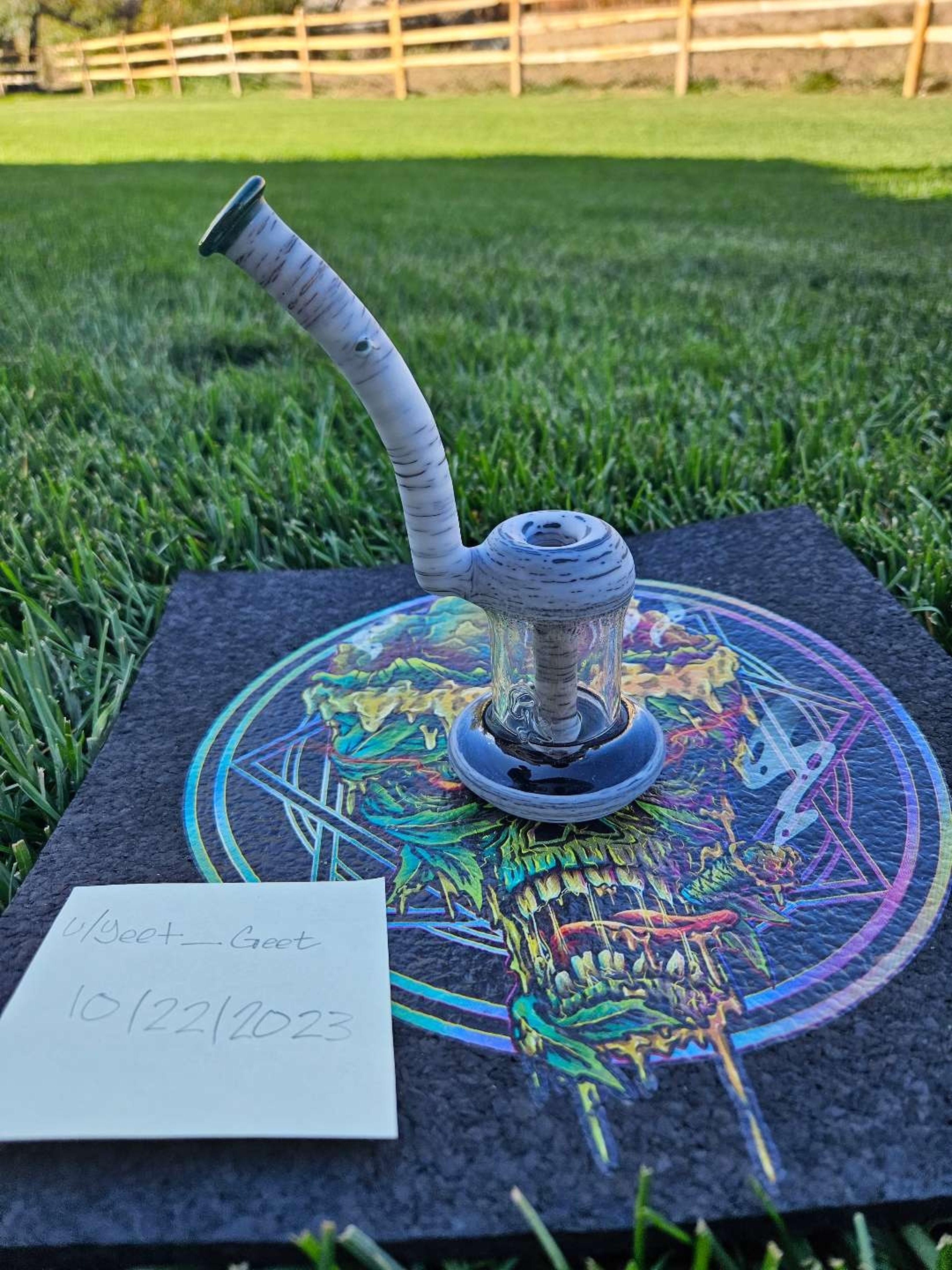 Preview pic of Engelmann Glass Birch Bubbler