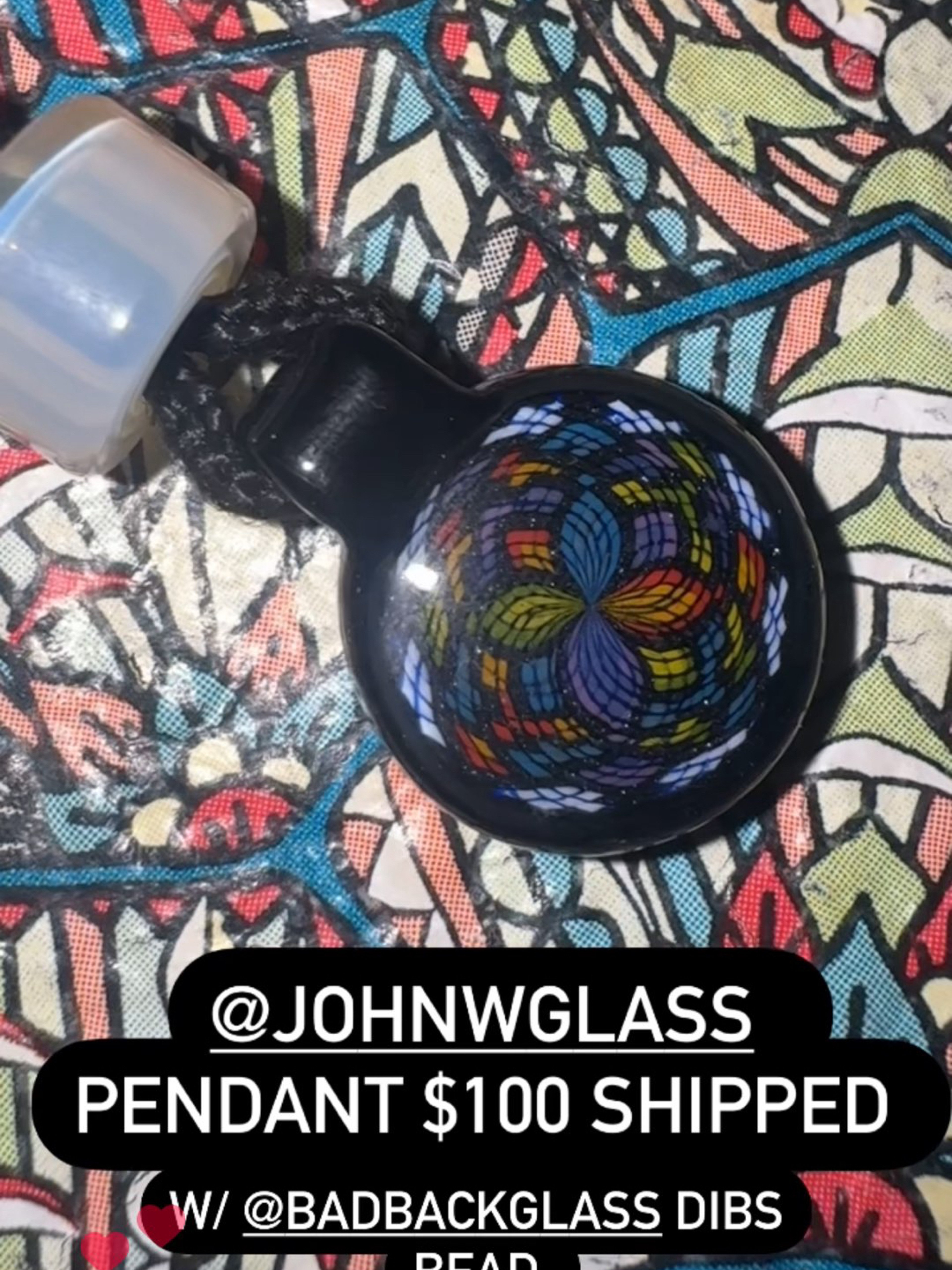 Preview pic of John W pendant and Badback bead
