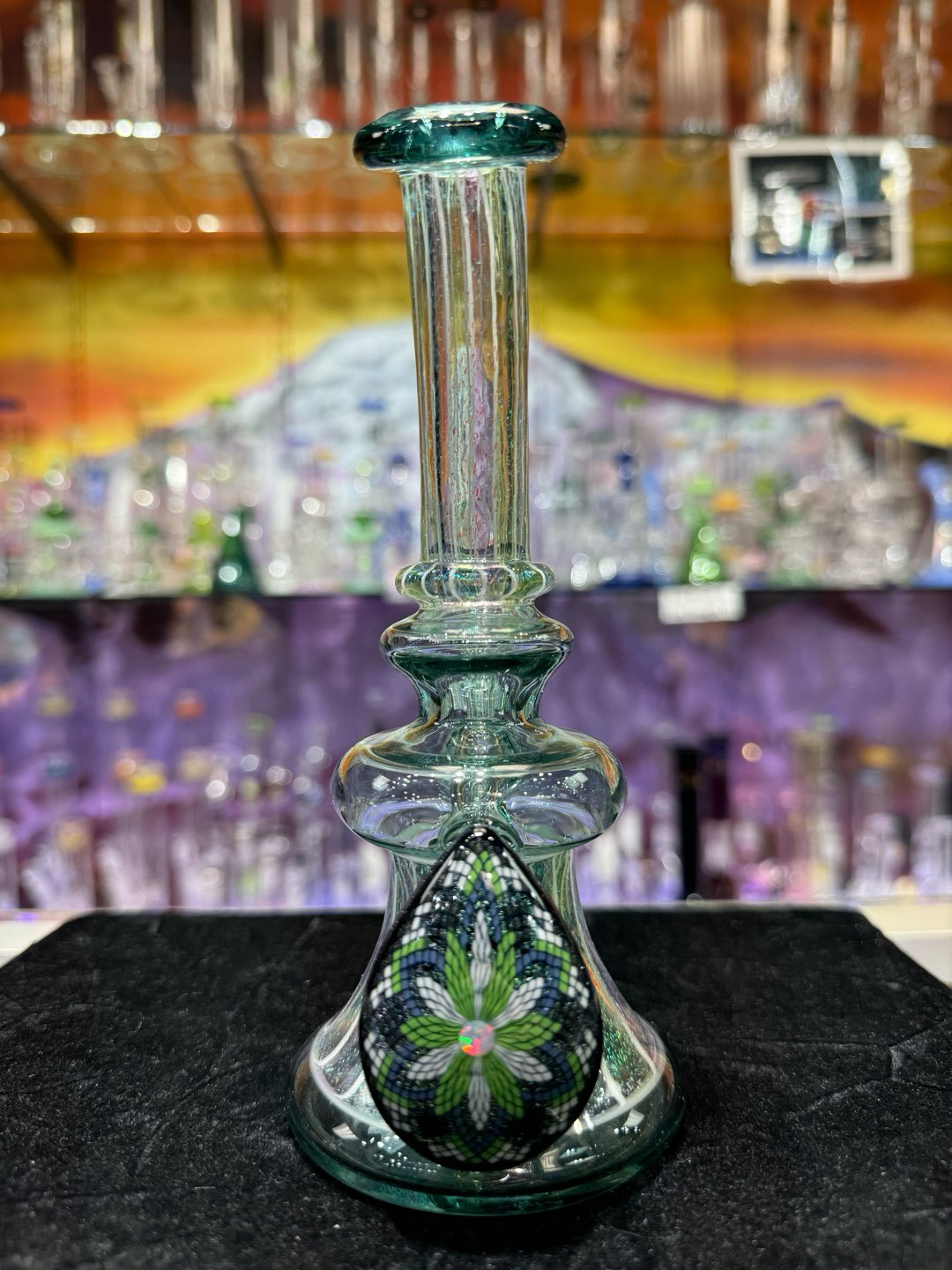 Preview pic of Green and Purple Dichro and Fillacello Jammer by Vogel Glass