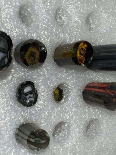 Preview pic of Borosillicate Star Wars Millefiori Cane 47 Gram