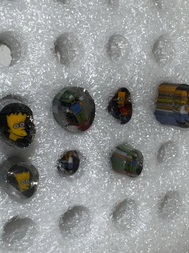Preview pic of Borosillicate Simpsons Millefiori Cane 23 Grams