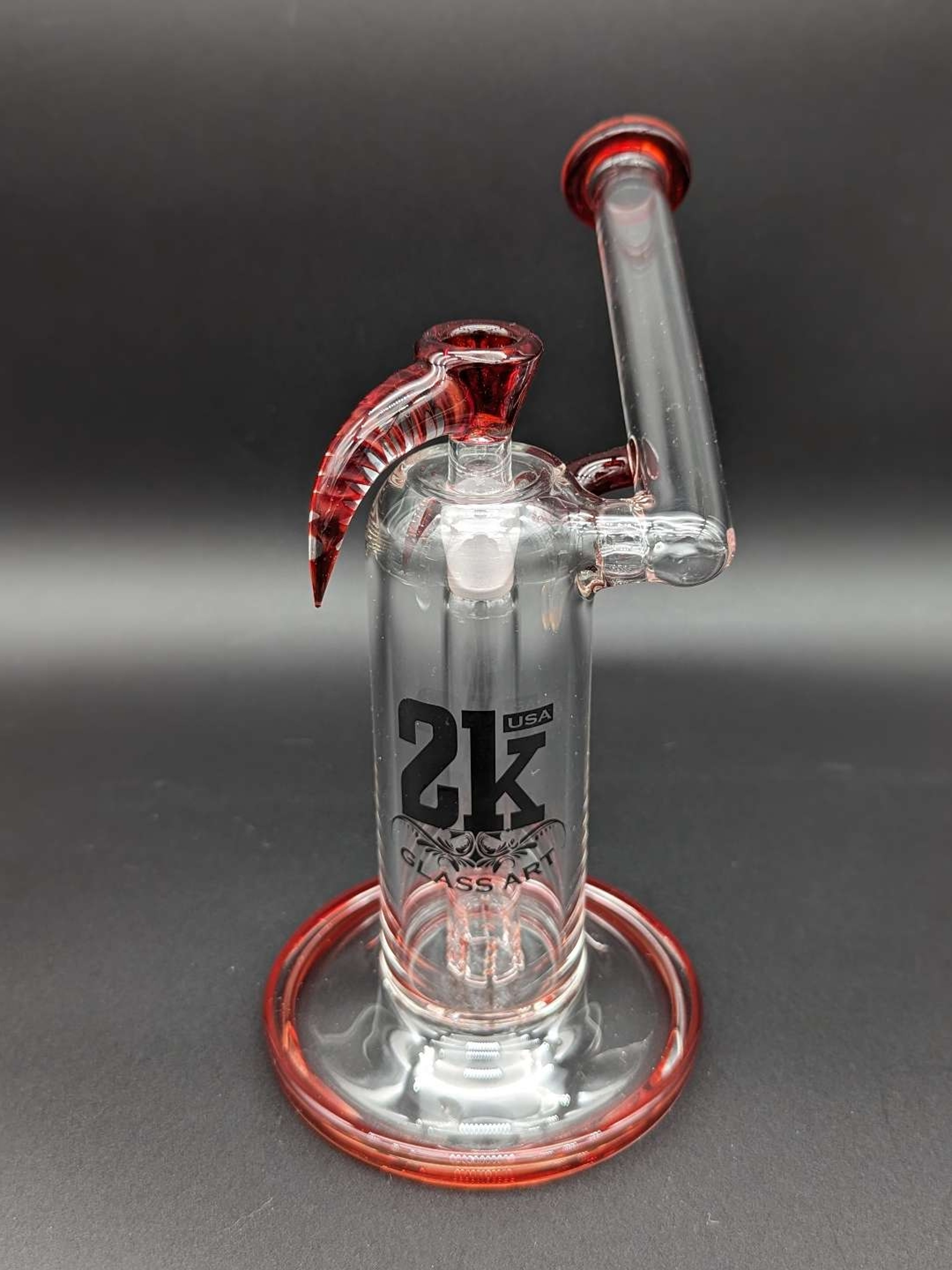 Preview pic of 2k Glass 8" Sidecar Bubbler Red