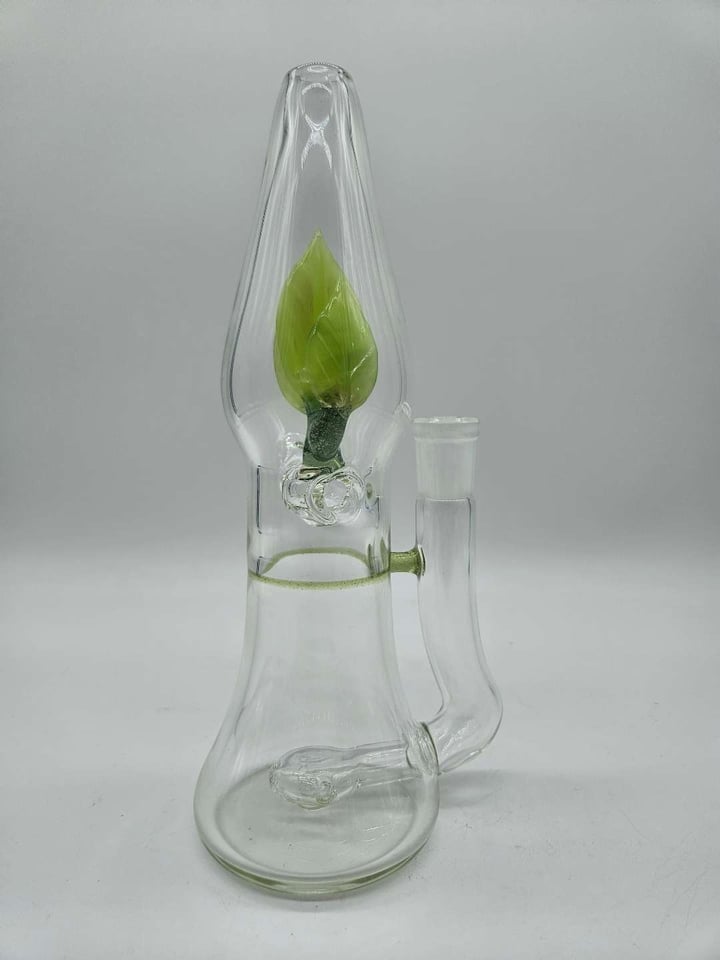Clear with Green Lava Lamp by Vaspeglass Image