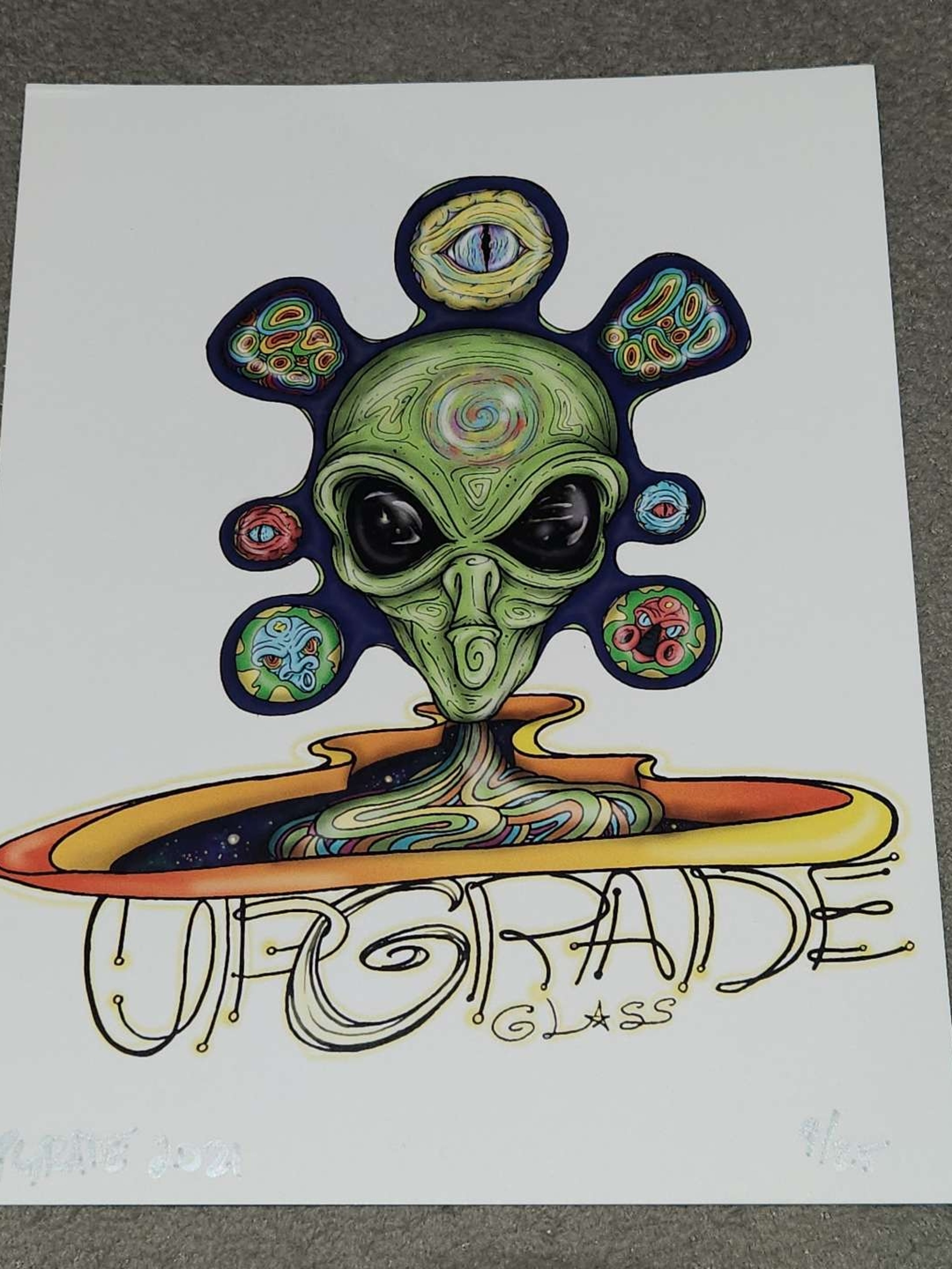 Preview pic of Upgrade glass Ancient Alien Print