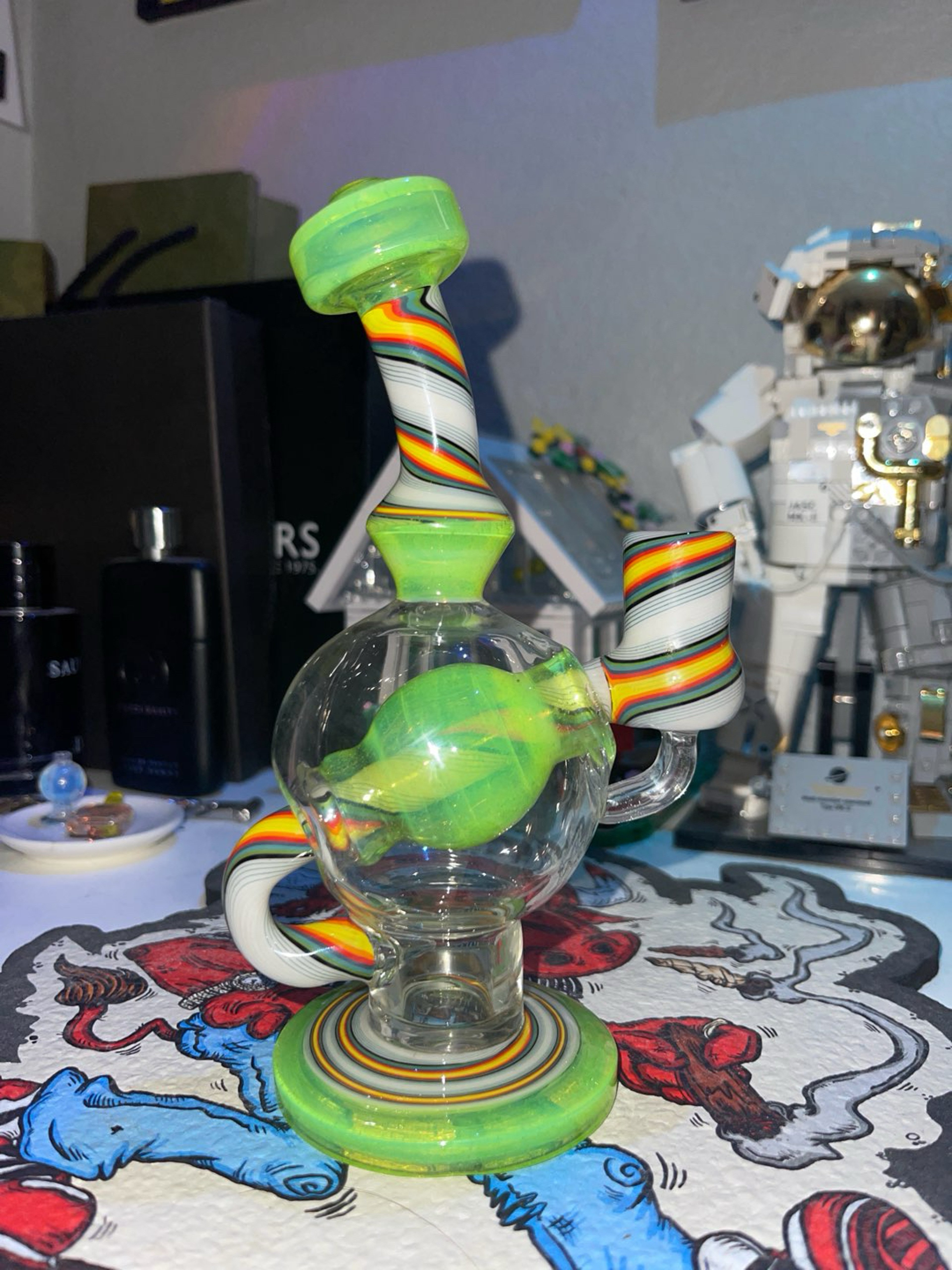 Preview pic of Augy glass worked ball rig