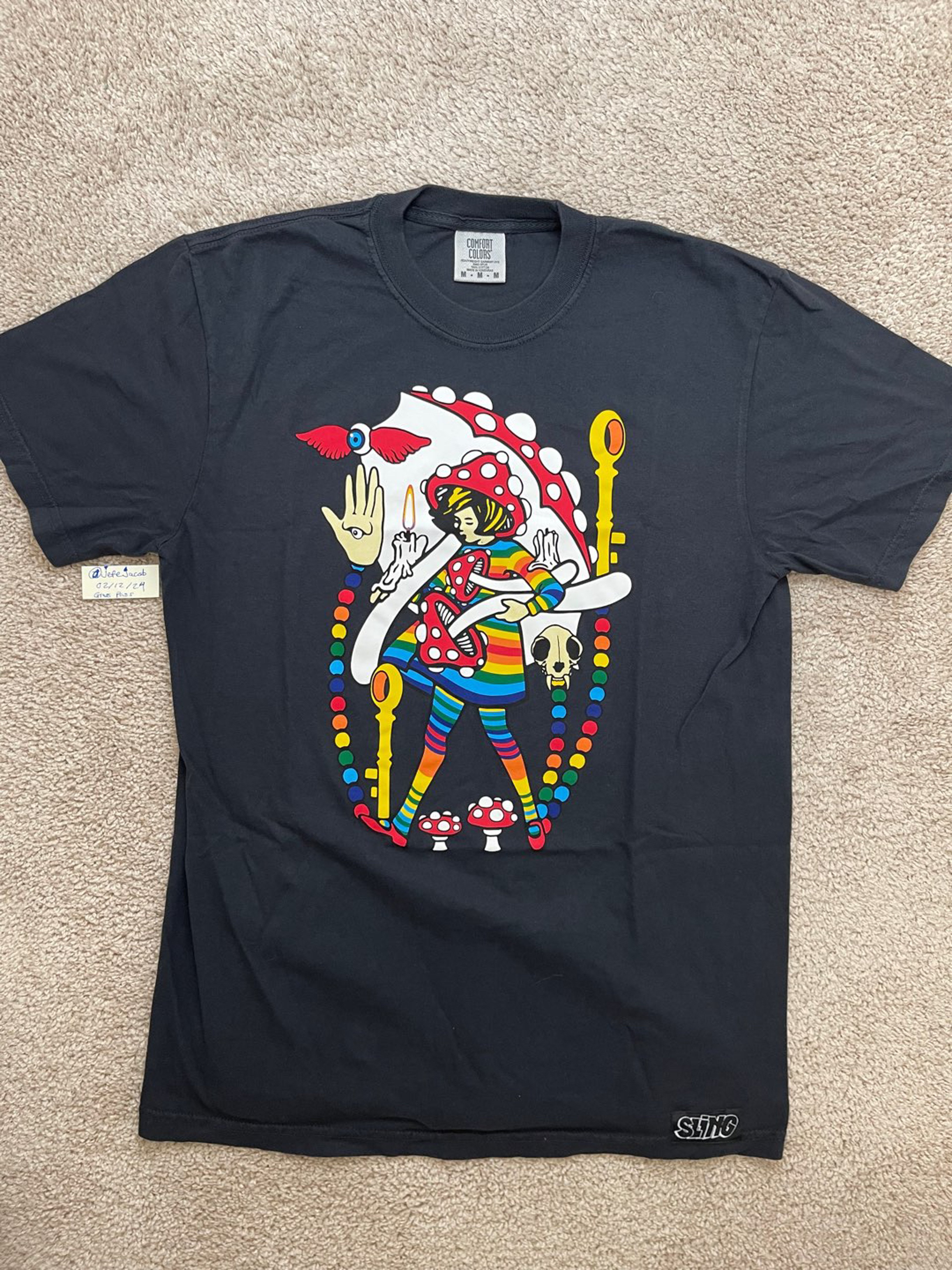 Preview pic of SLINGER X SNIC GIRL T-SHIRT COMFORT COLOR HEAVYWEIGHT SZ MEDIUM