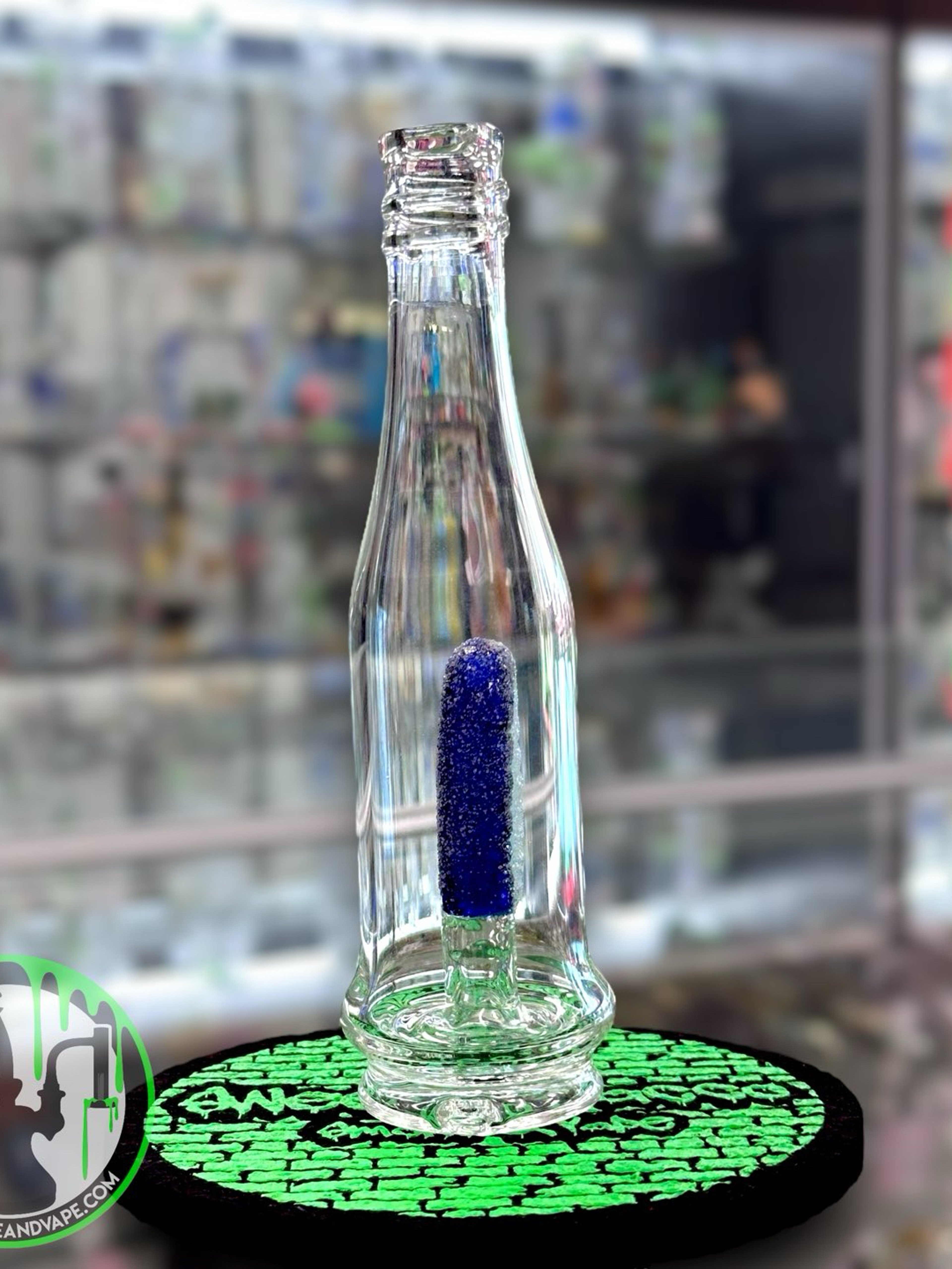 Preview pic of Emperial Glass - Bottle w/ Sour Worm Puffco Attachment
