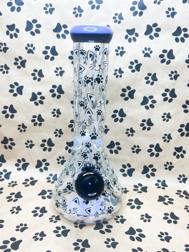 Preview pic of Cute Kitty Cats 12in Beaker Bong