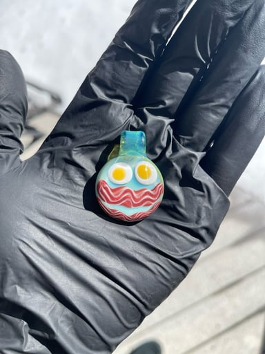 Preview pic of bacon face pendy