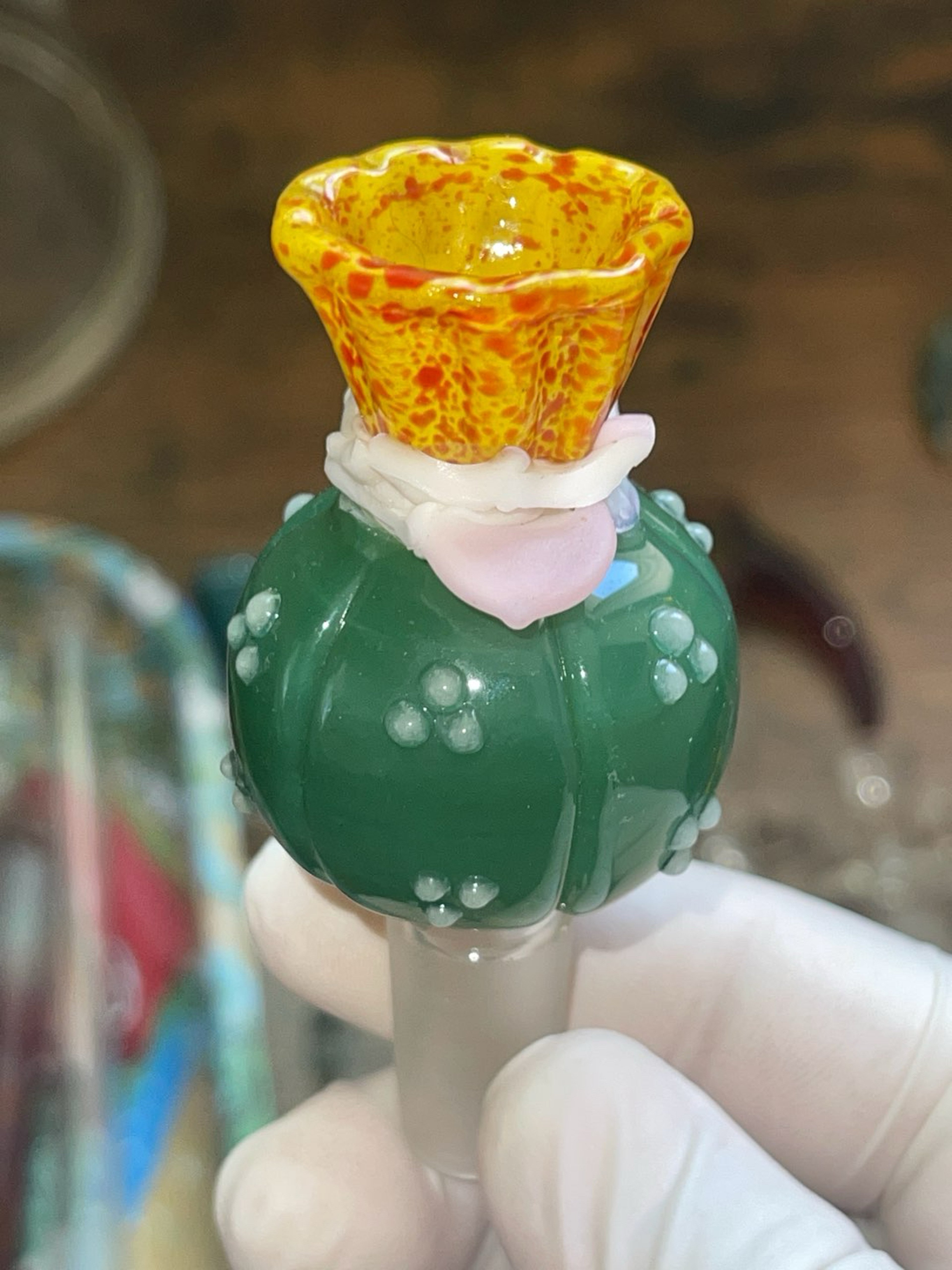 Preview pic of Empire Glassworks Peyote Cactus Bowl