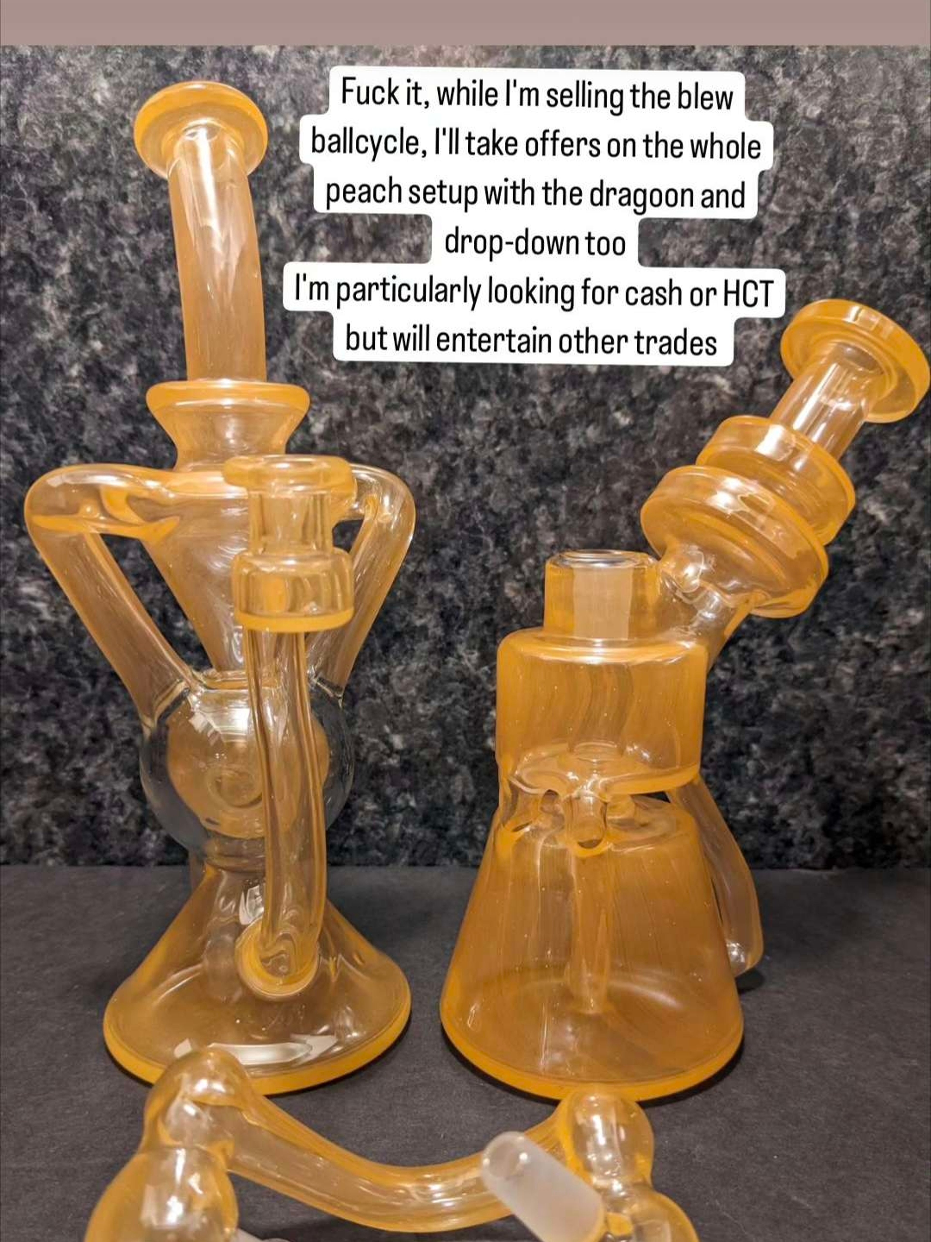 Preview pic of All peach setup dragoon, blew ballcycler, drop down