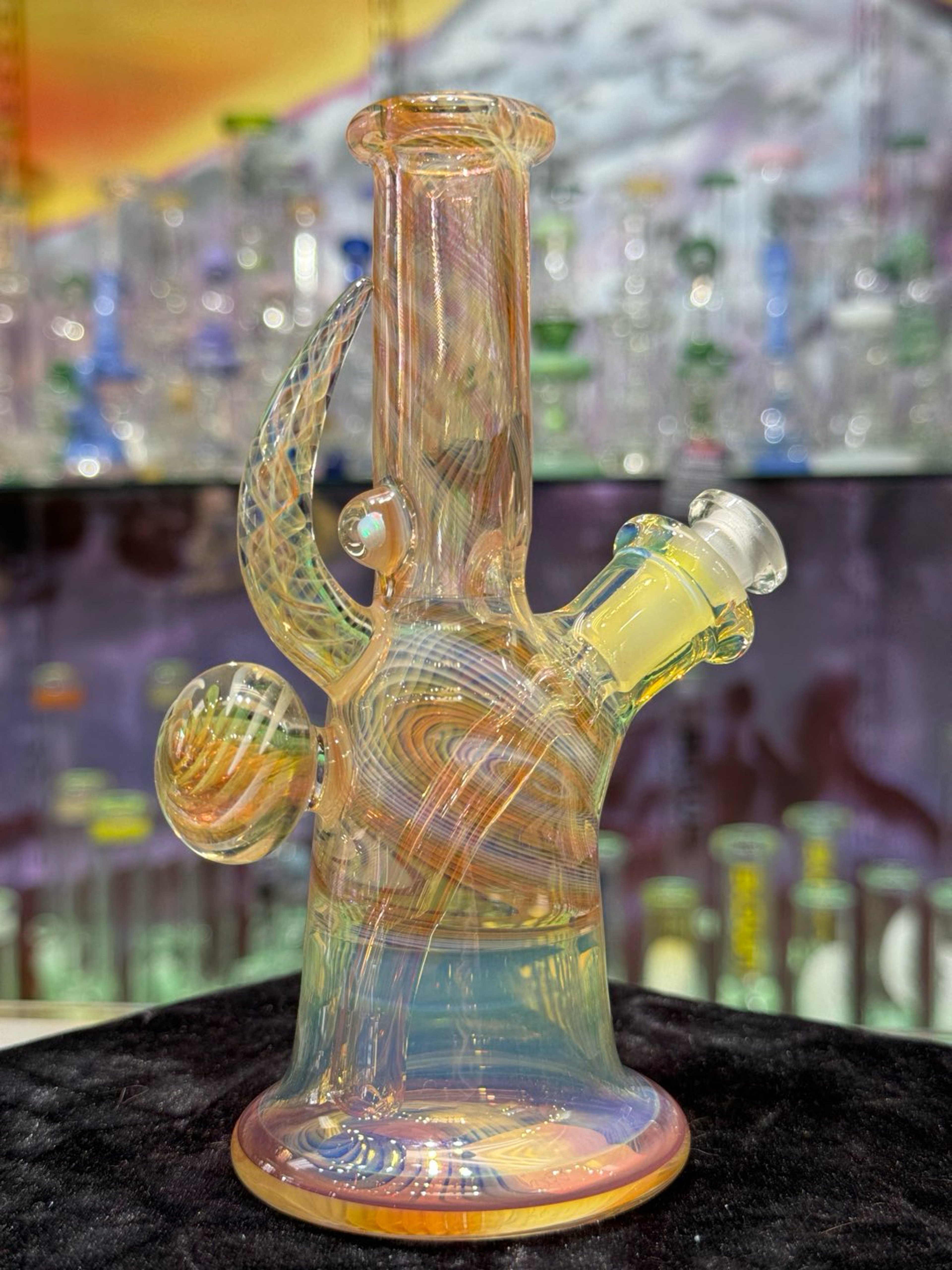 Preview pic of Fumed Linework Bottle Jammer from Phase Glass