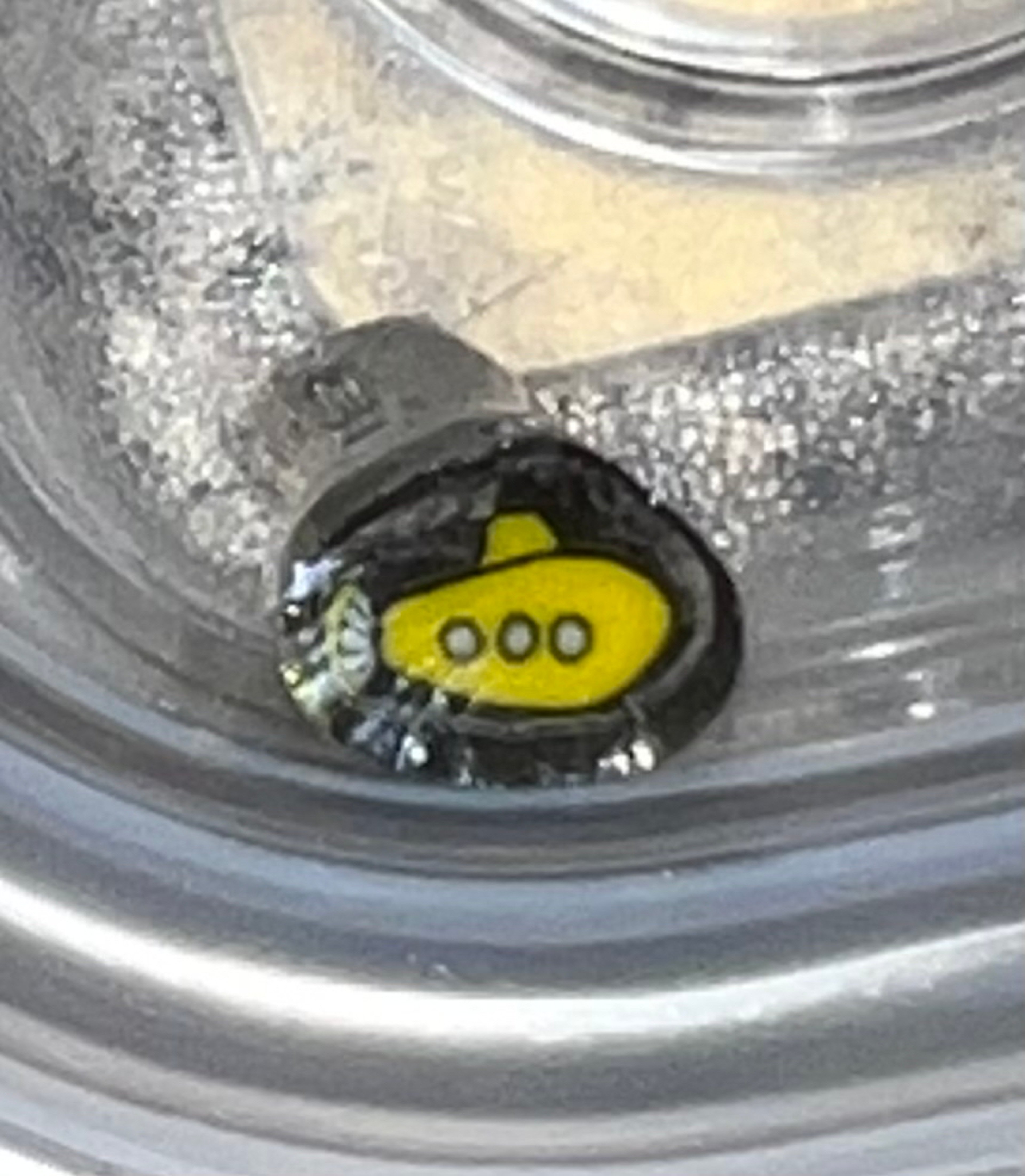 Preview pic of Borosillicate Beatles Yellow Submarine Millefiori Cane 4 Gram Glassblowing
