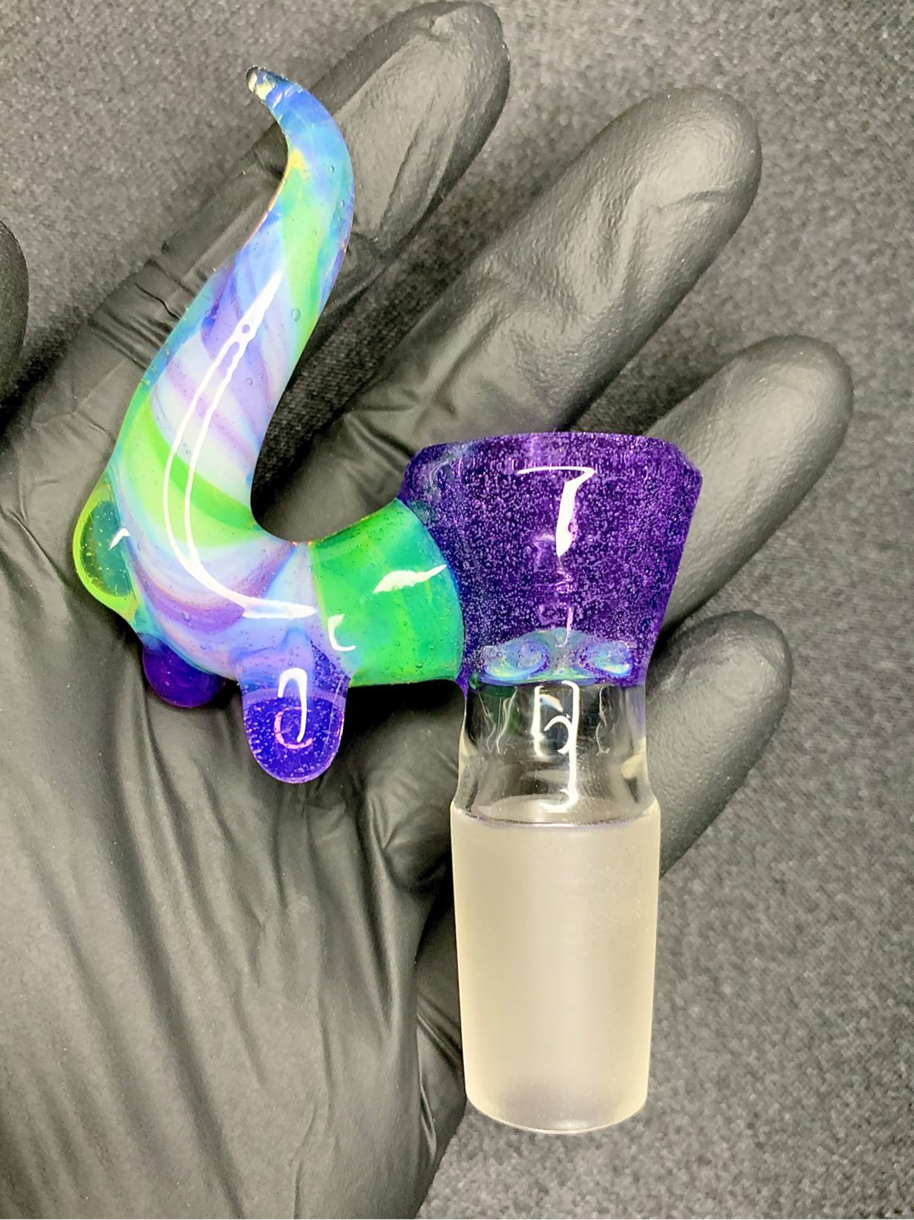 Preview pic of Purple Lollipop/Opal Lime/Seaslime/Ghost 18mm drip slide