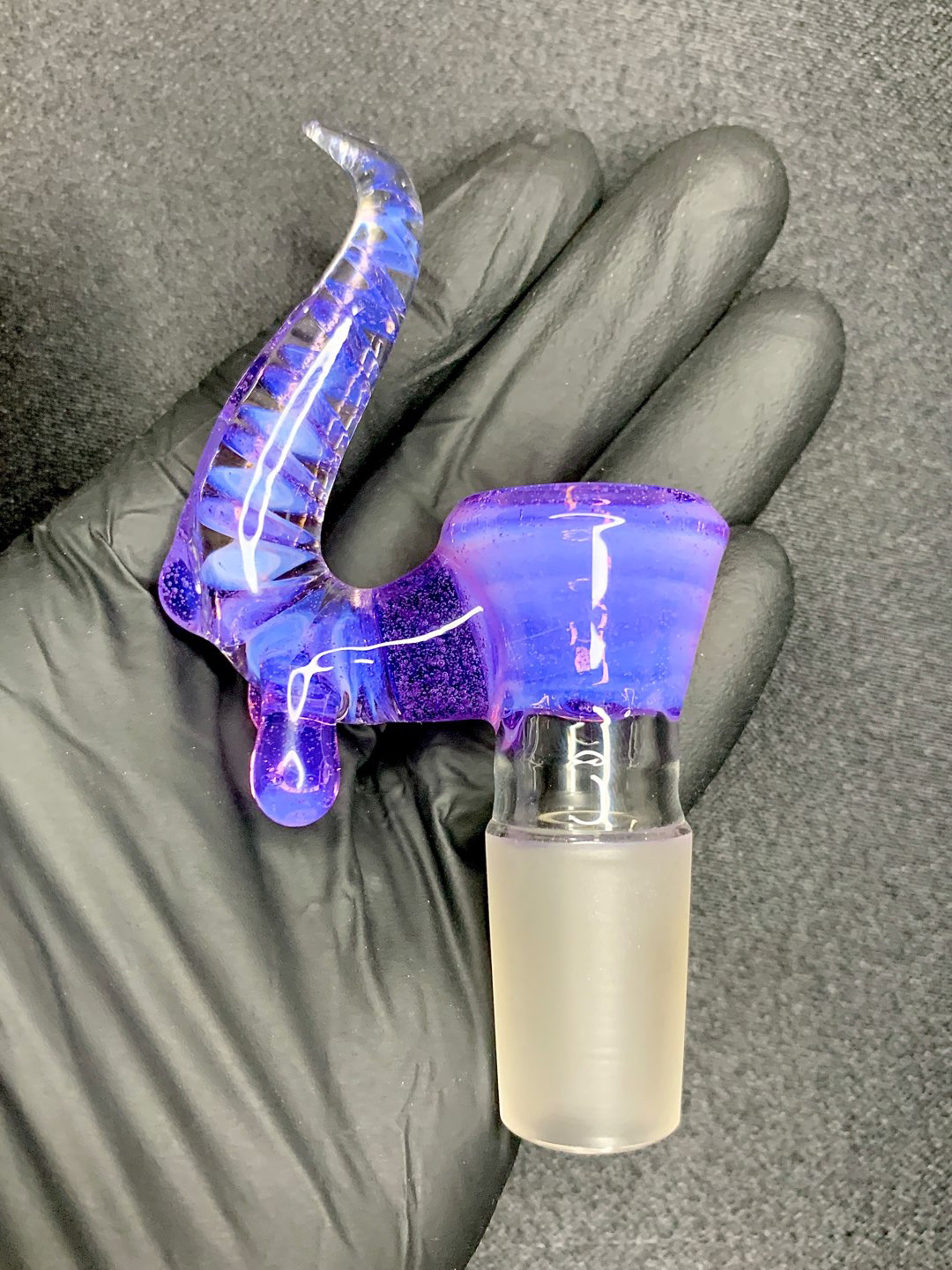Preview pic of Pink Slyme/Purple Lollipop 18mm drip slide