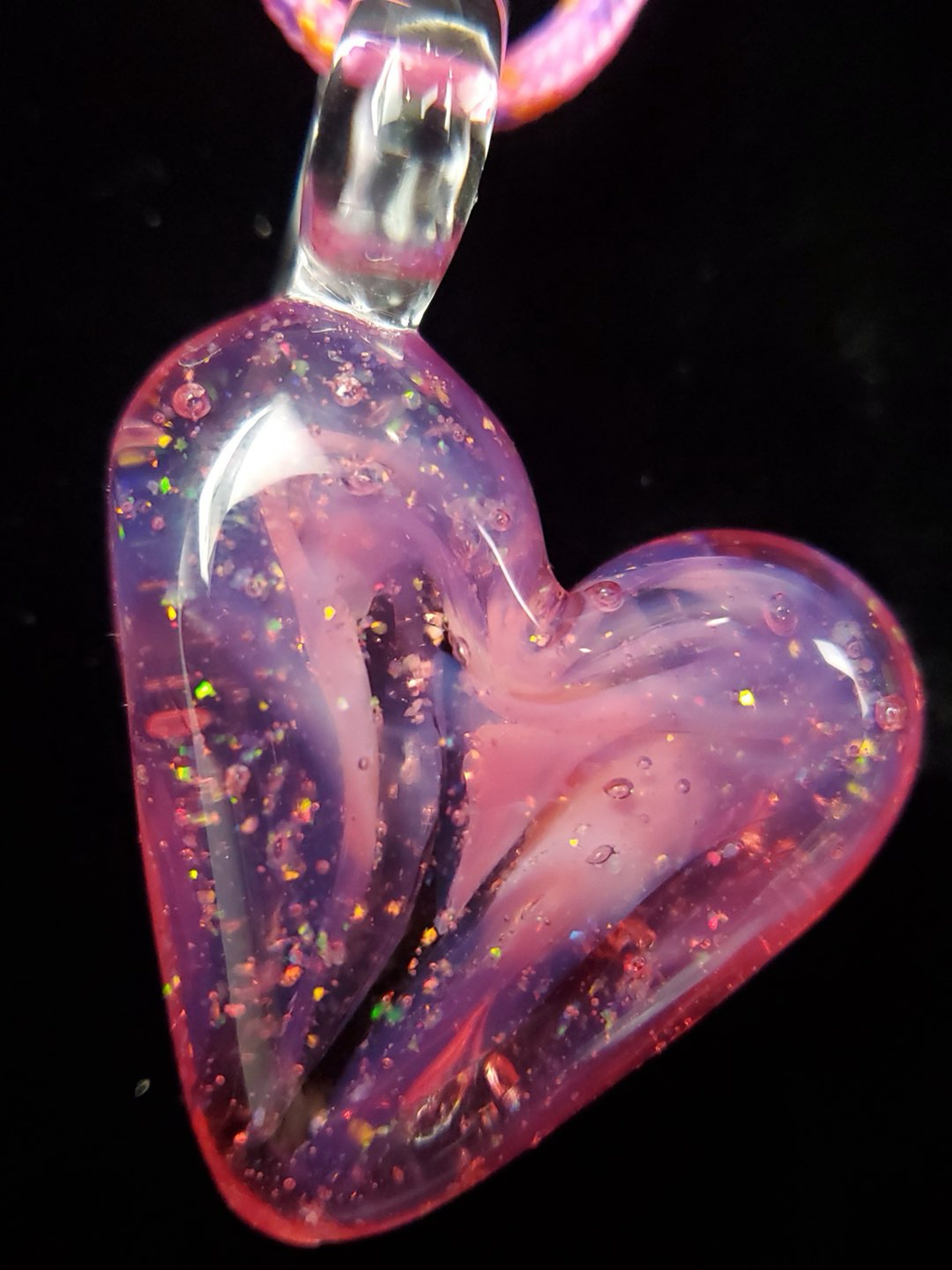 Preview pic of Crushed Opal Heart Pendant
