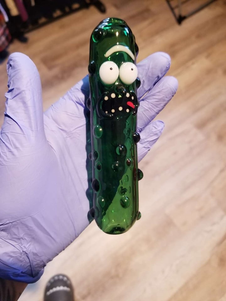 Pickle Rick by Crooks glass Image 1