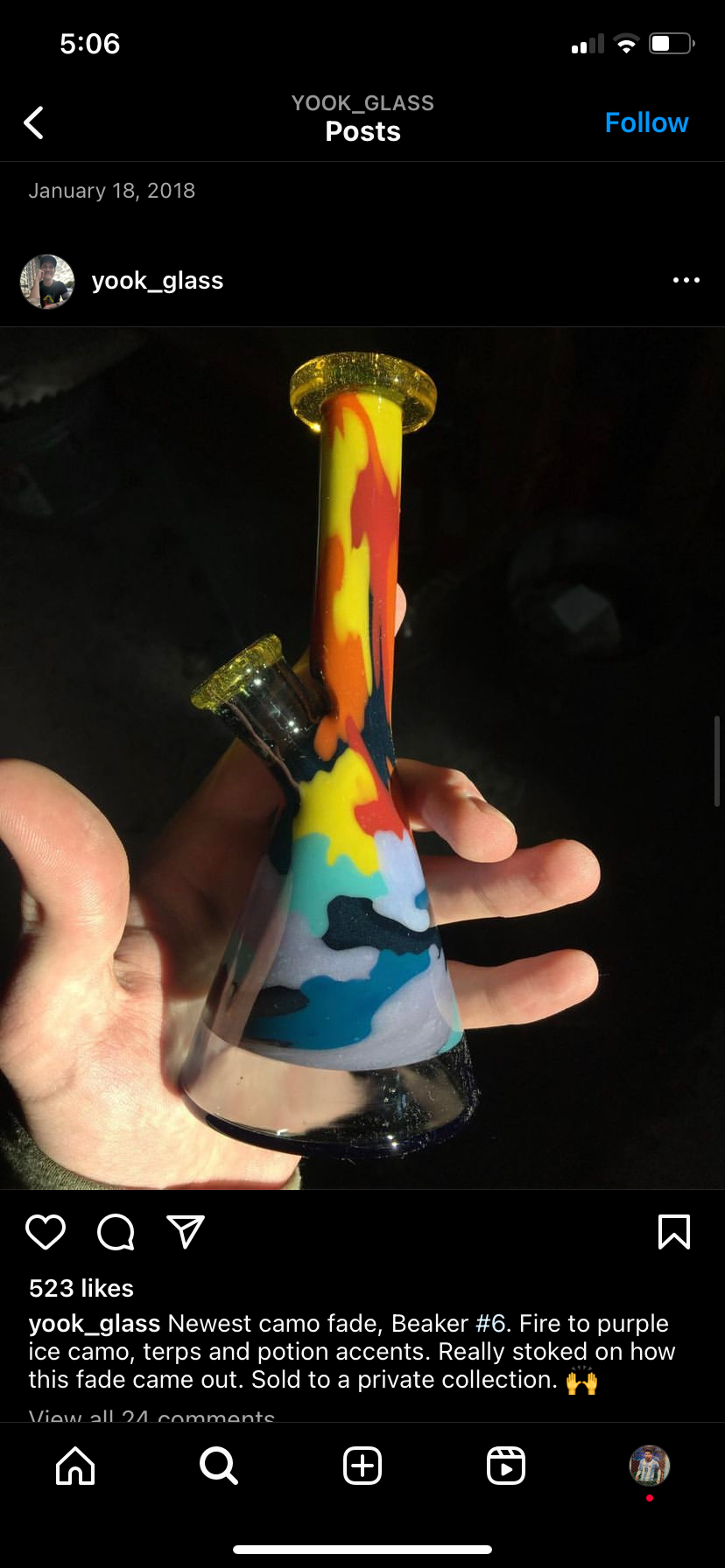 Preview pic of Yook custom camo beaker tube