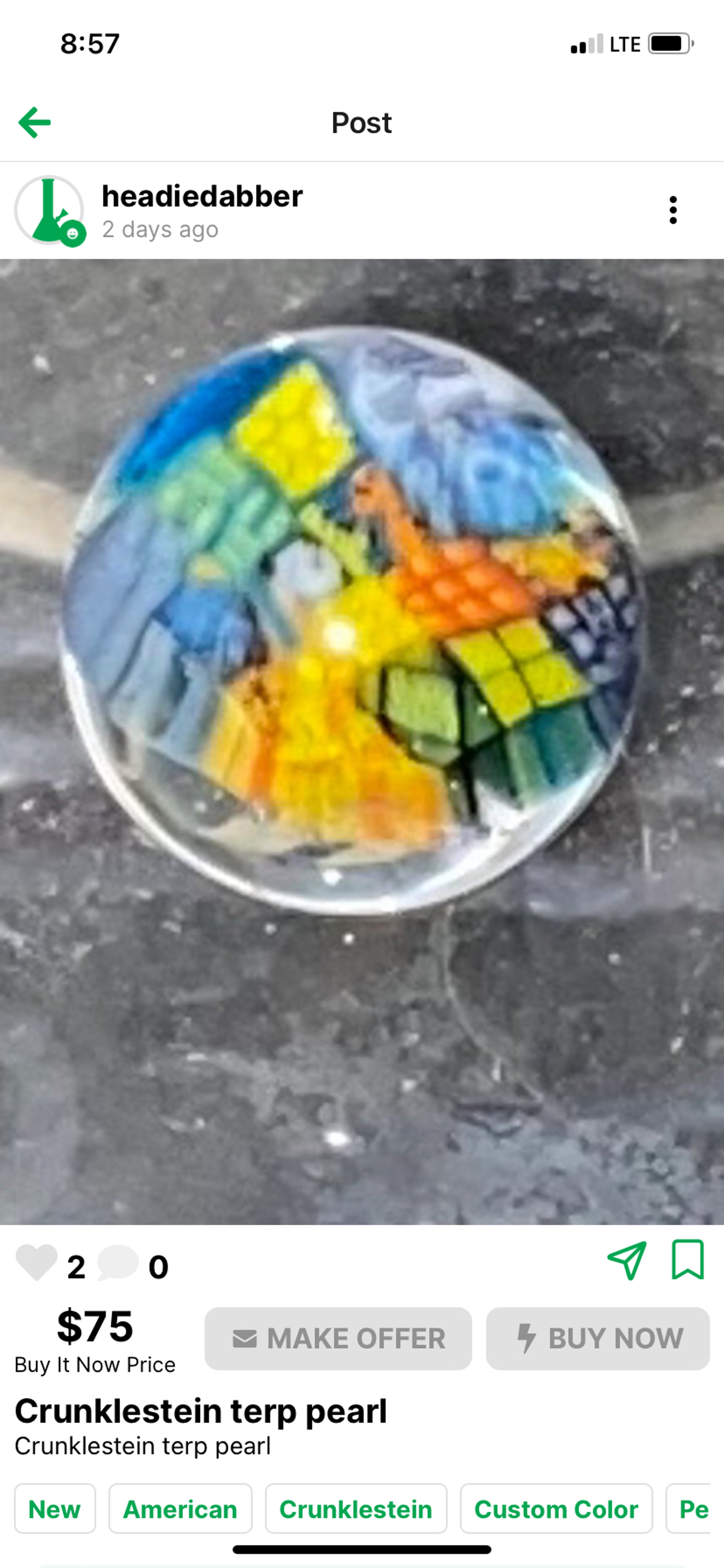 Preview pic of Crunklestein terp pearl