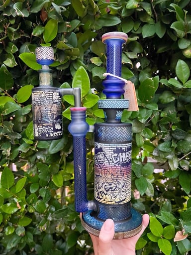 Preview pic of Cheech Sandblasted Graffiti Artist Blue Rig
