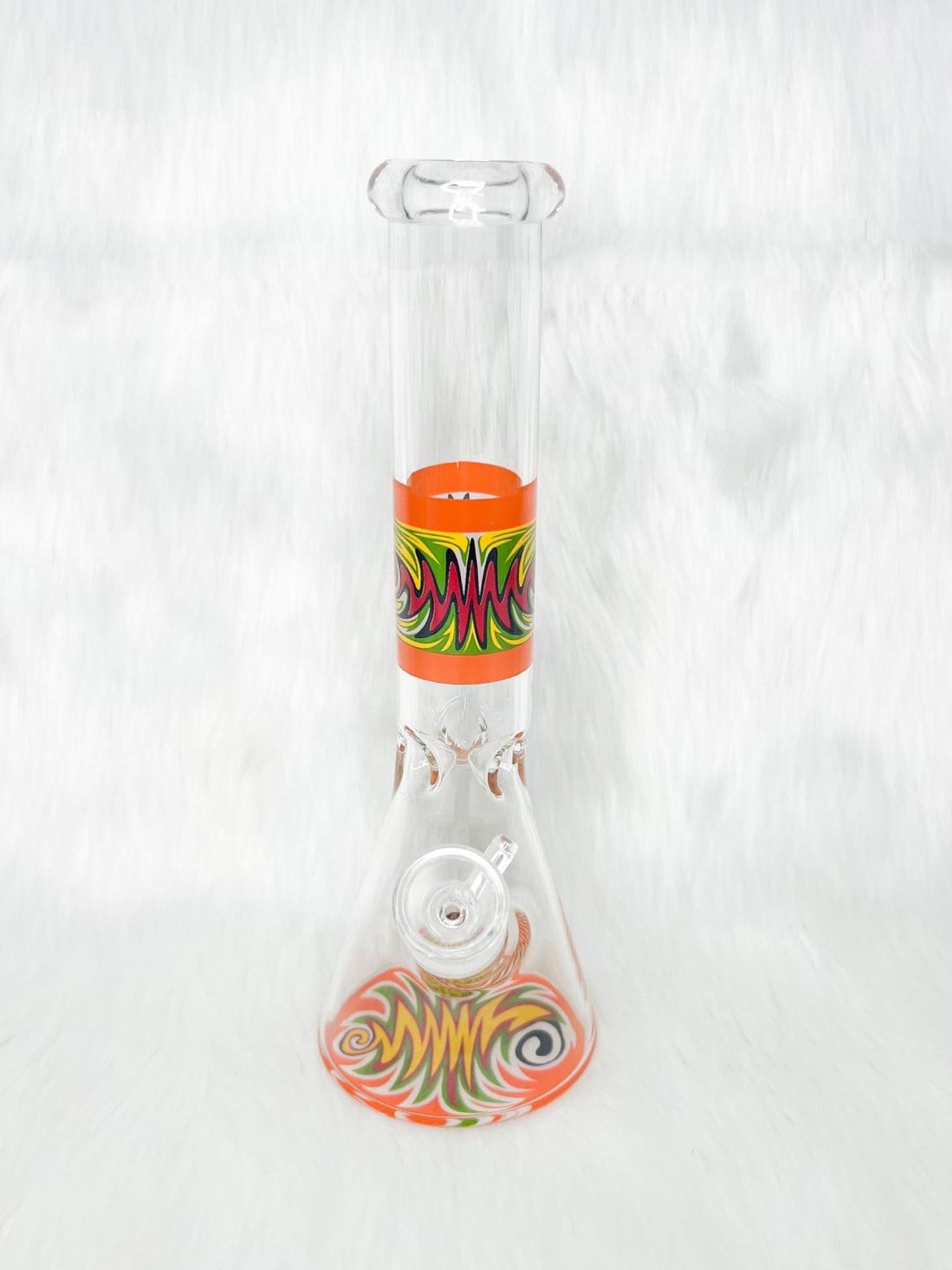Preview pic of Orange Wig Wag 10 Inch Beaker