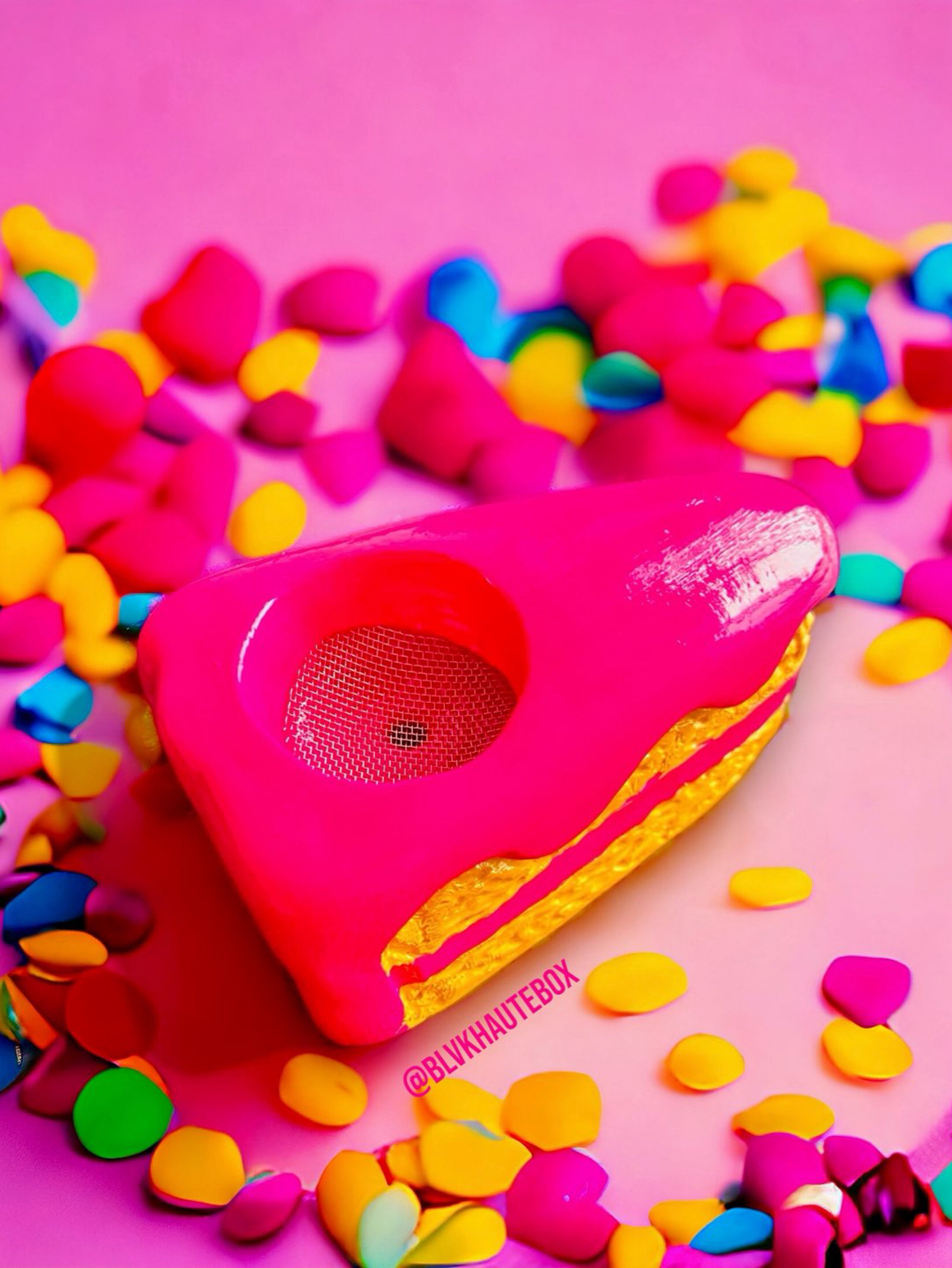 Preview pic of ‘Birthday Cake’ Ceramic Hand Pipe