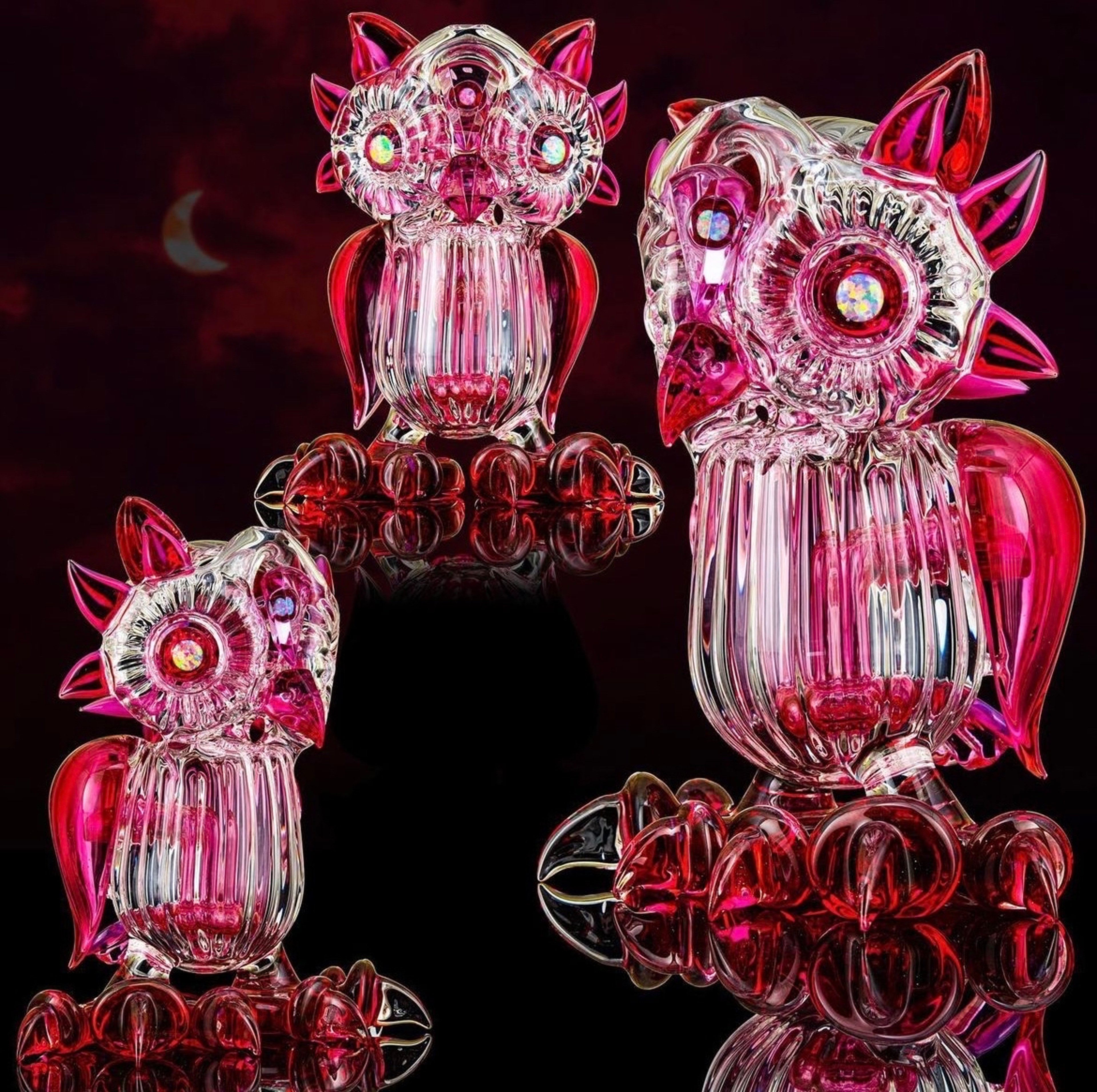 Preview pic of Calmbo Gold ruby scalloped owl