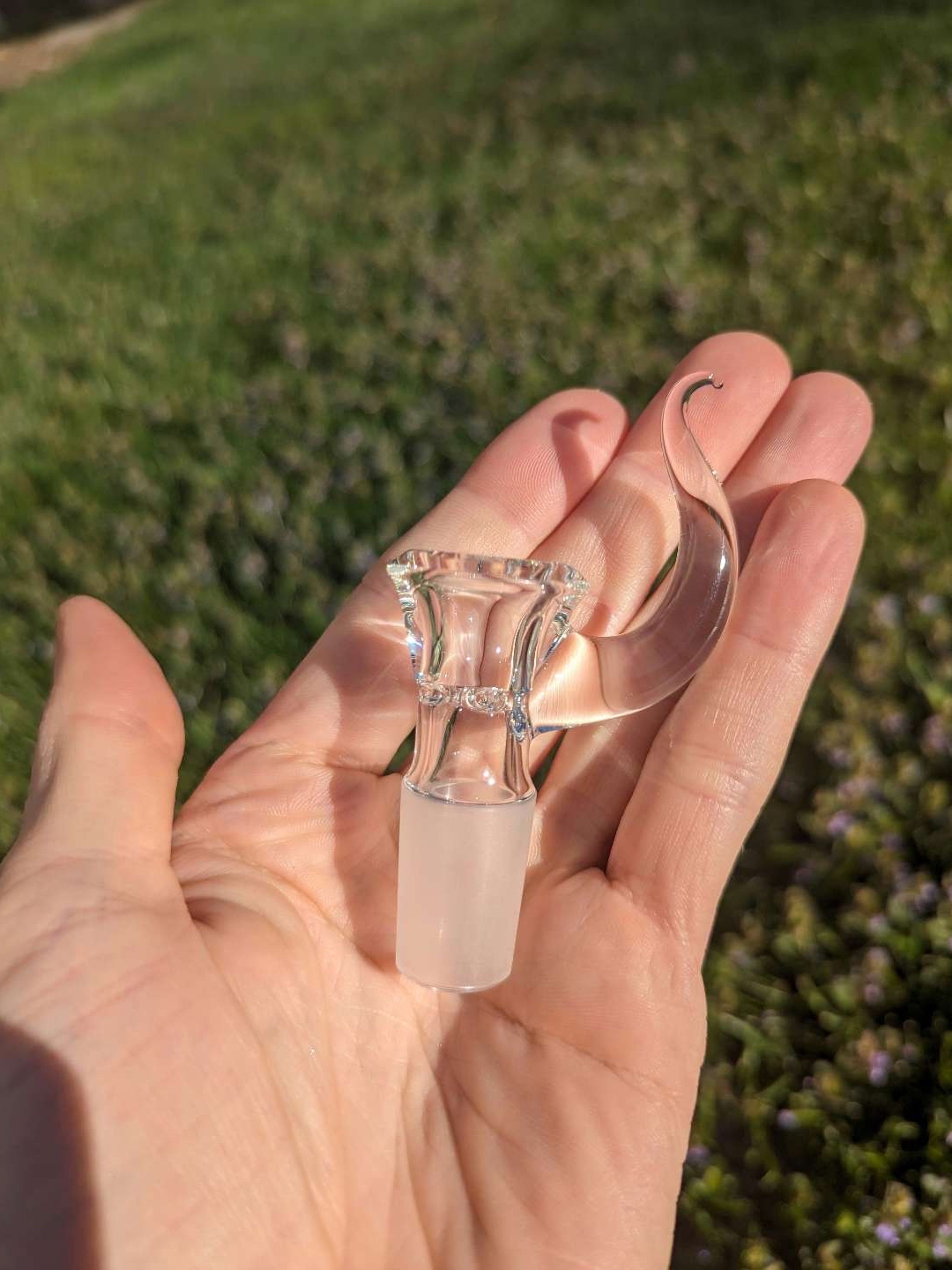 Preview pic of Clear 4-hole martini horn slide.