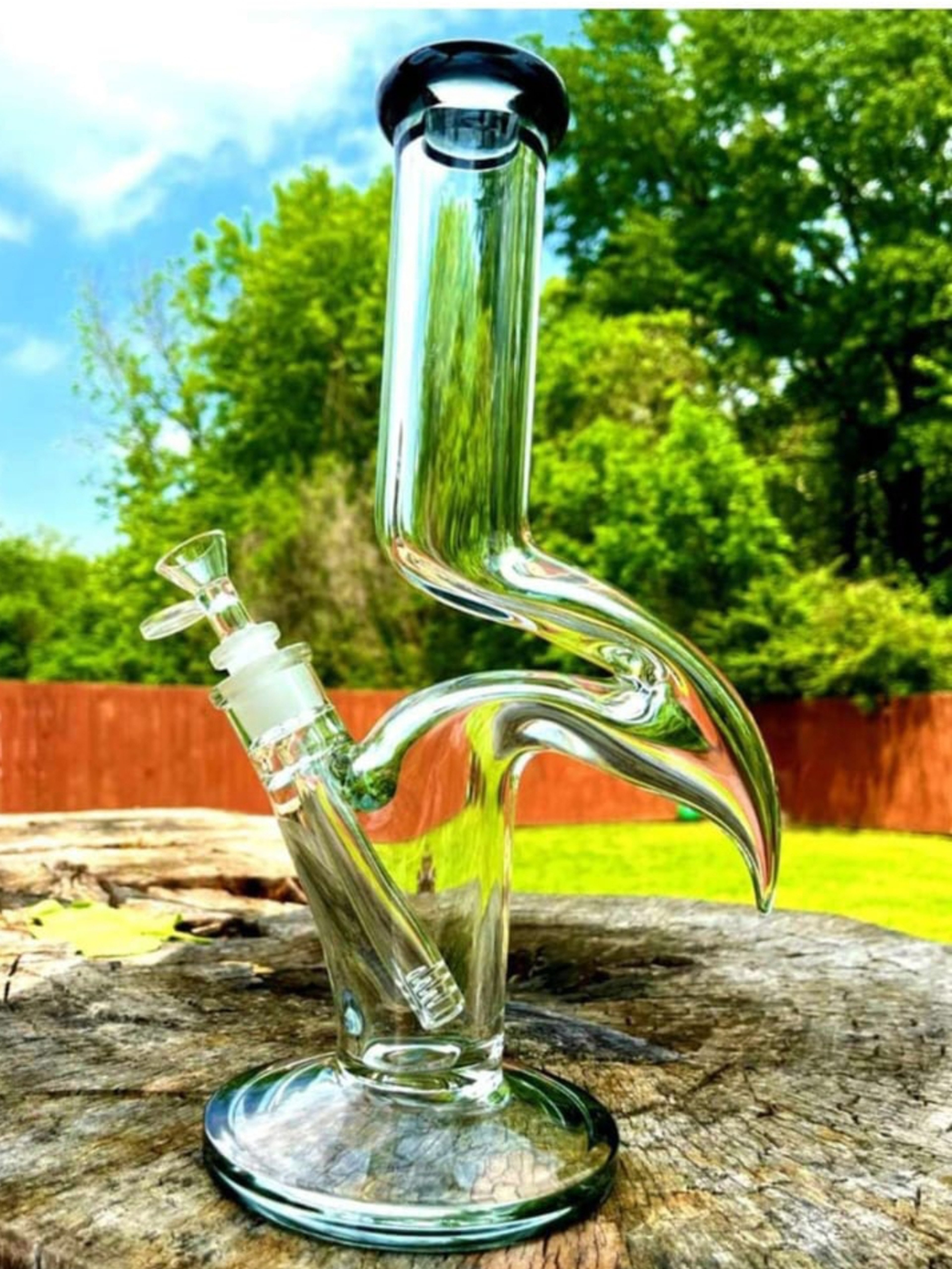 Preview pic of 14" Thick Glass Zong Recycler Rig