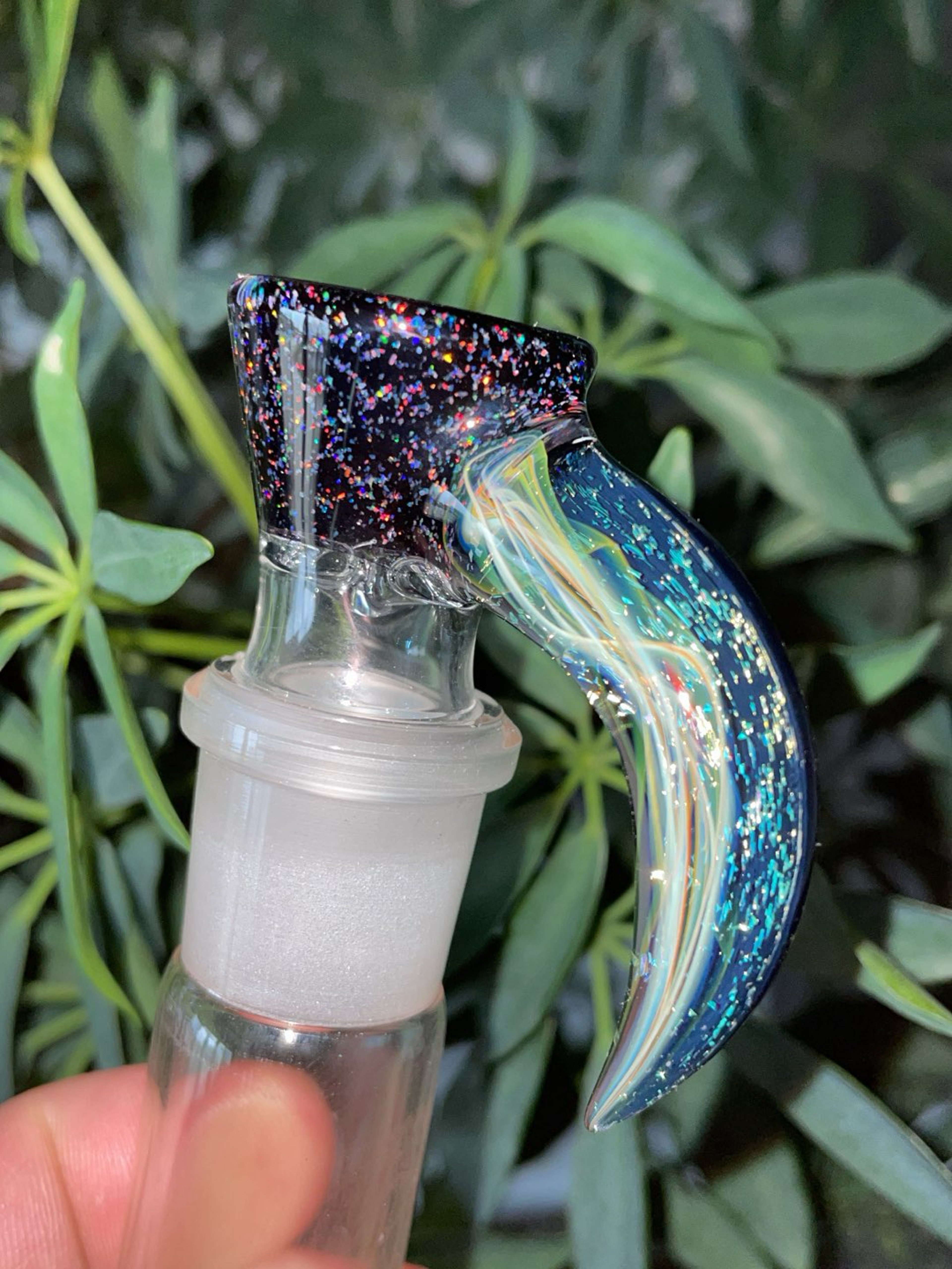 Preview pic of Crushed Opal, Dichro, and Silver 18mm slide