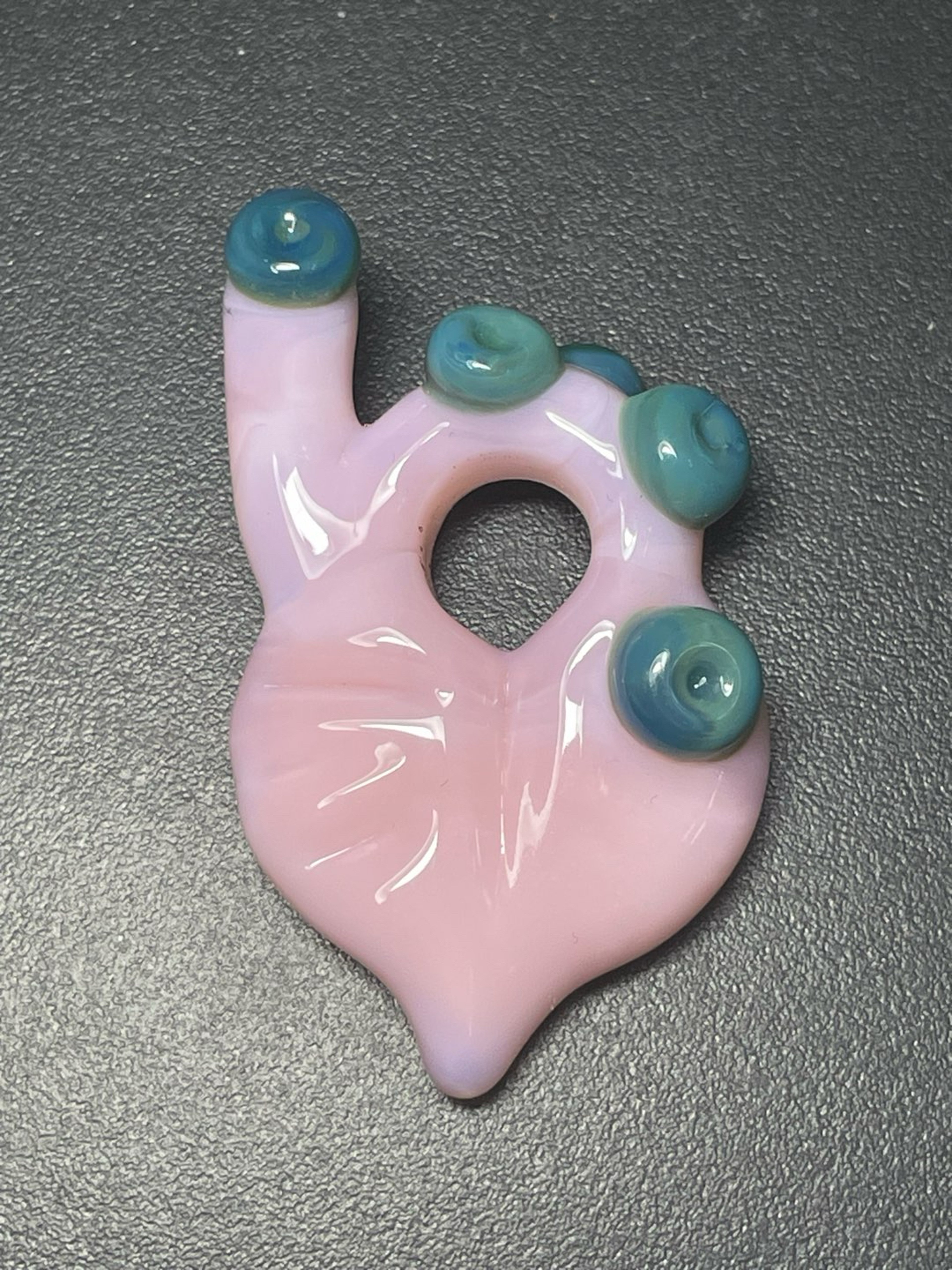 Preview pic of Pink anatomical heart pendant