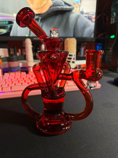 Preview pic of Iridescent Glass (biao.t) 14mm recycler