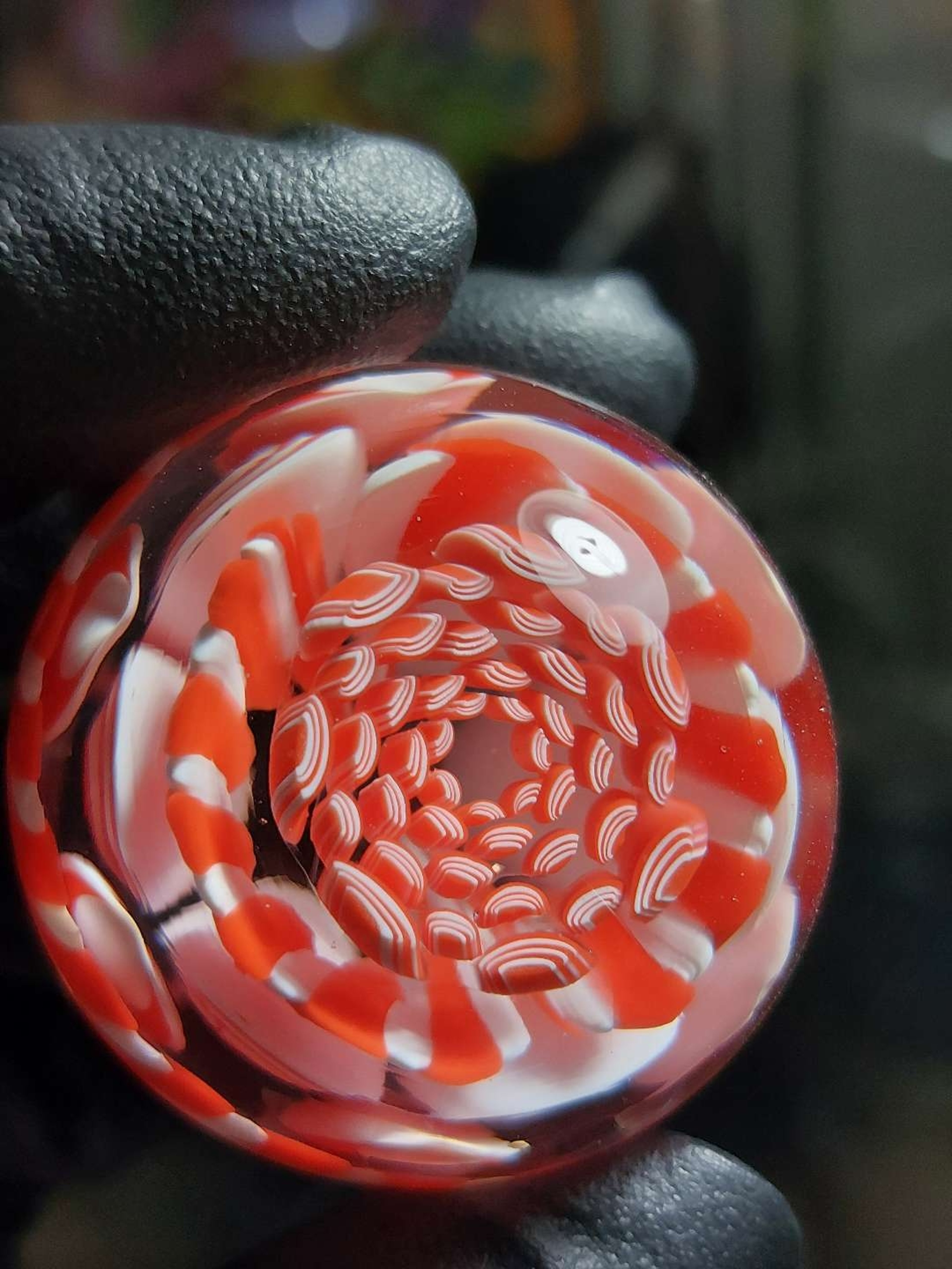Preview pic of Crowman Glass Millie Dotstack Marble 40mm