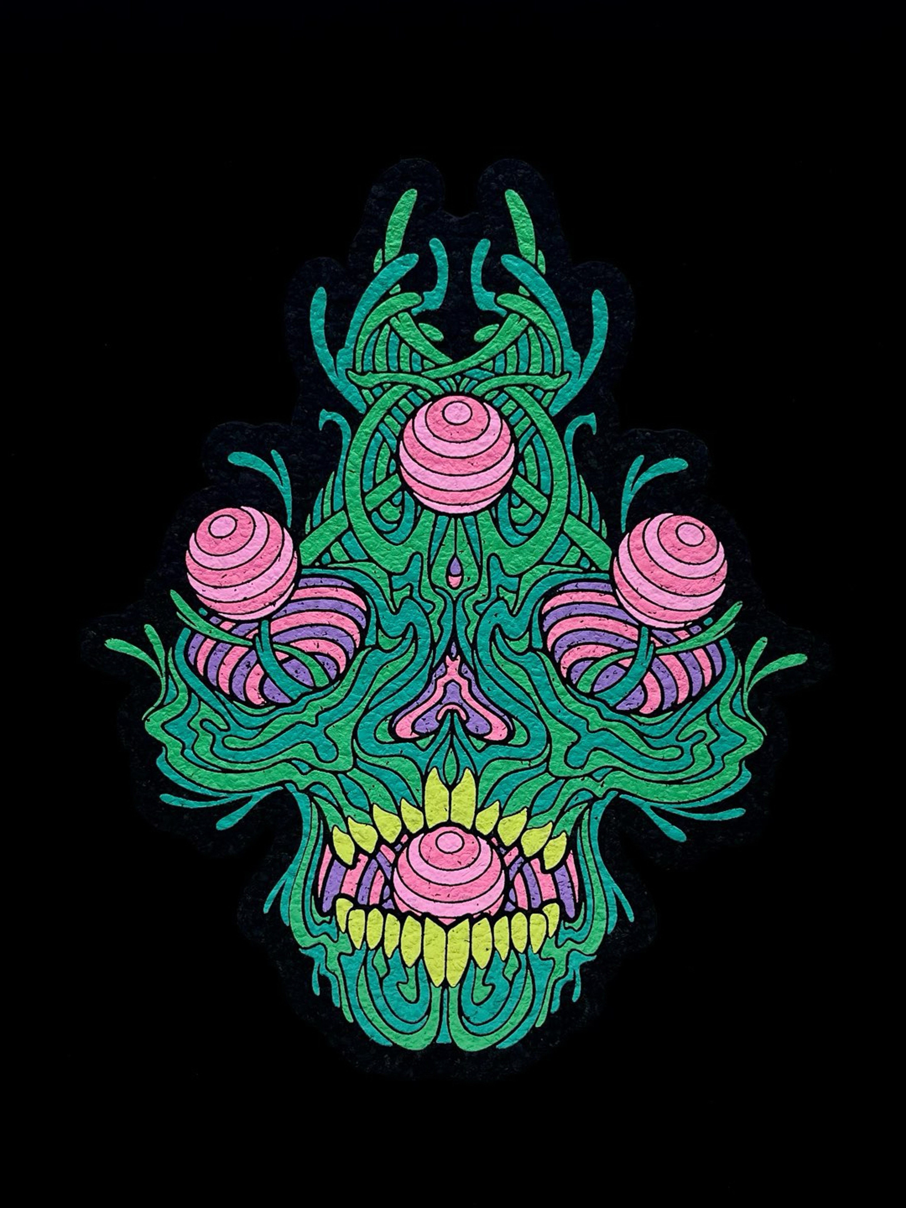Preview pic of le100 Acidic Visions Mat by Moodmats x Cody Isbill