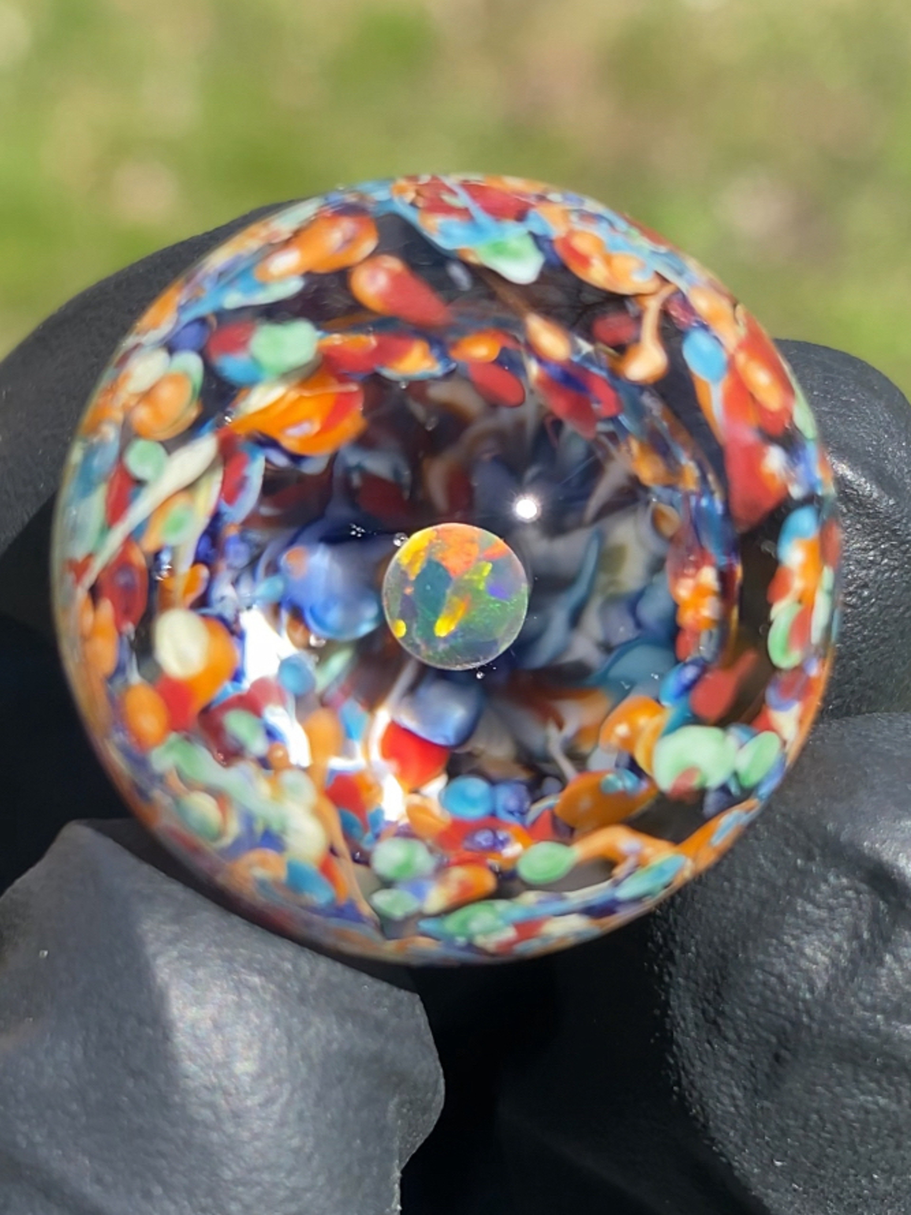 Preview pic of 26mm opal Double Splatter marble
