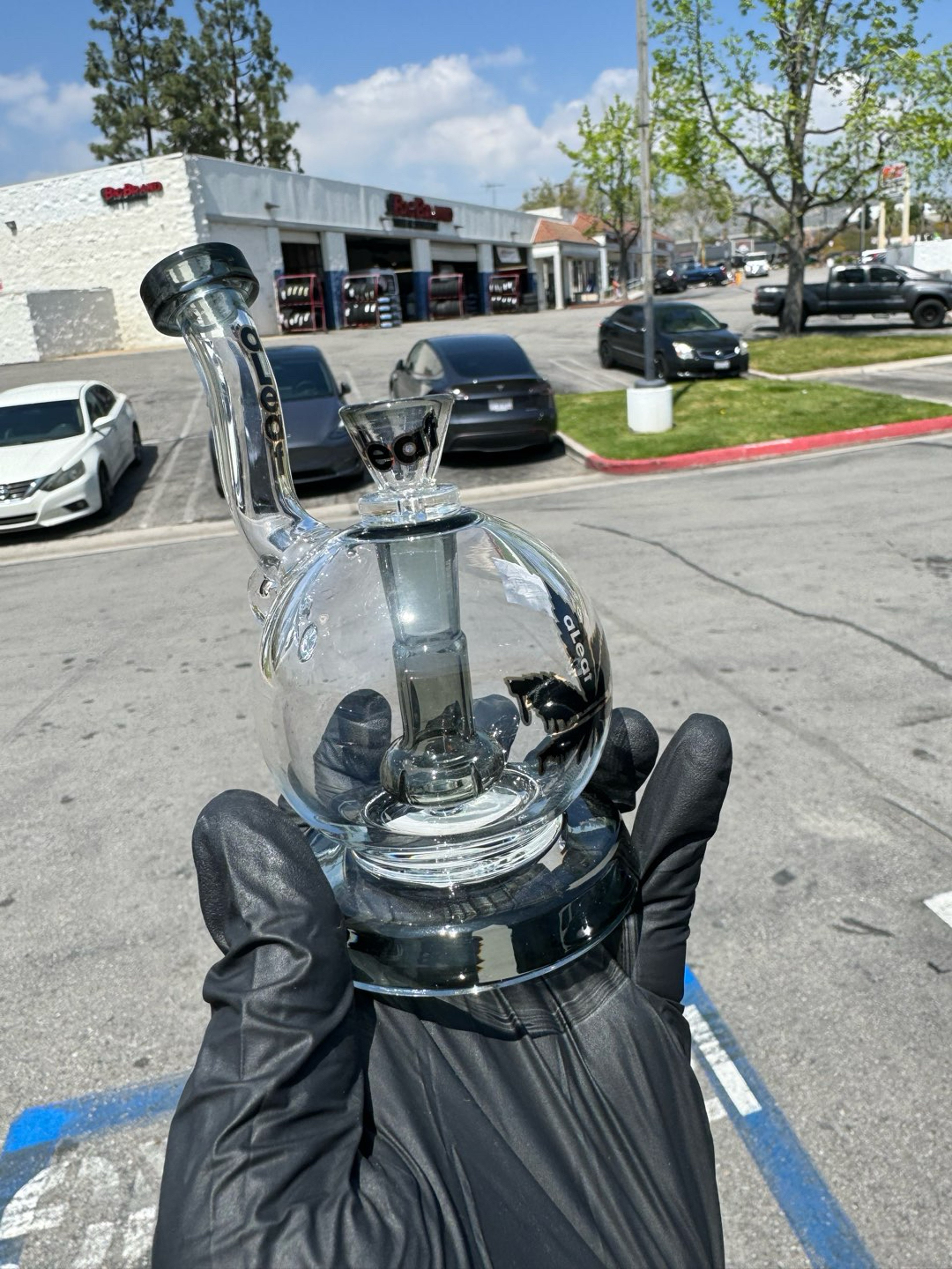 Preview pic of Tea pot mini rig from aleaf black