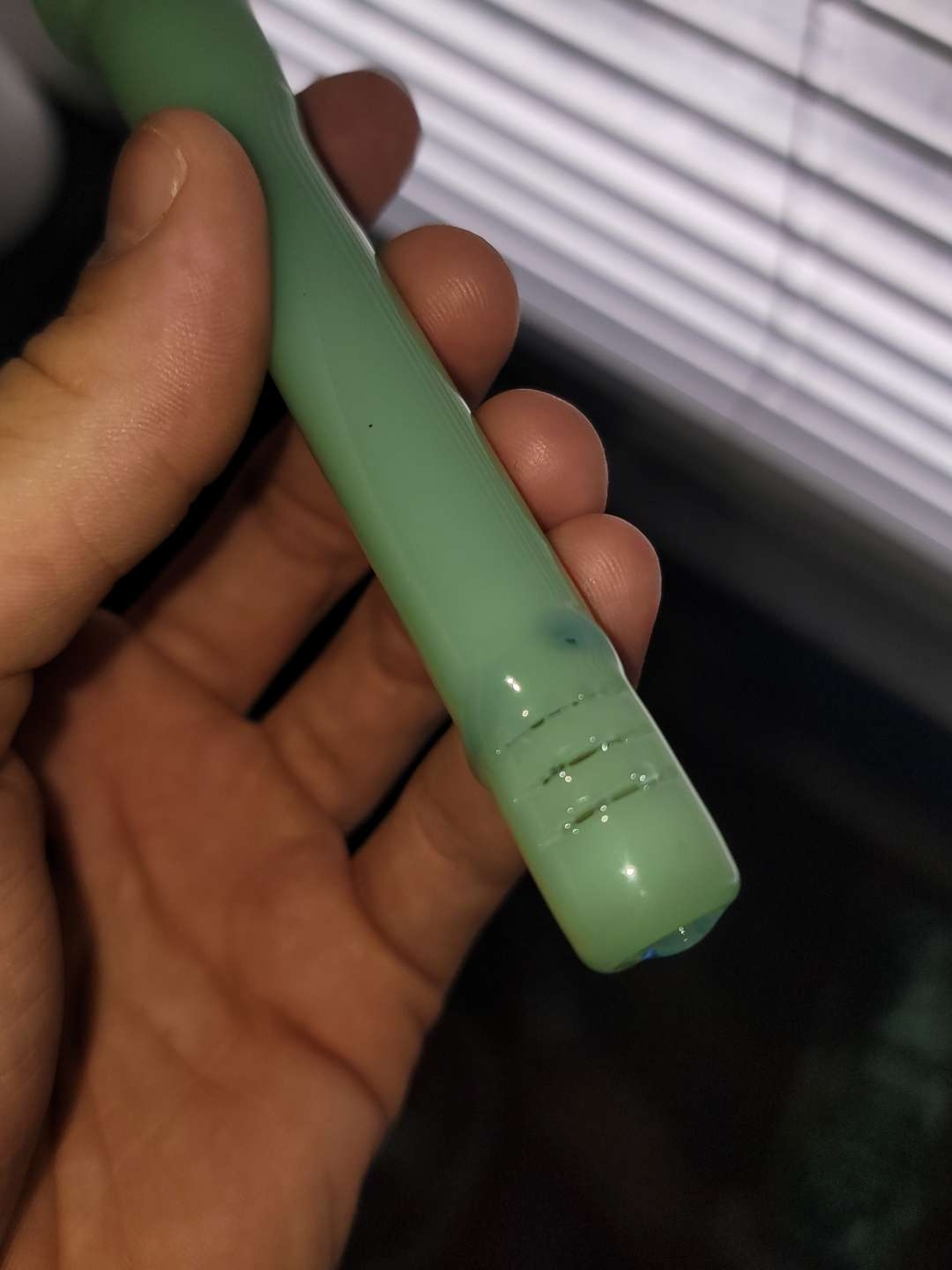 Preview pic of Custom repaired & Gridded downstem - MEASUREMENTS IN PICS - 18mm Male to 14mm female