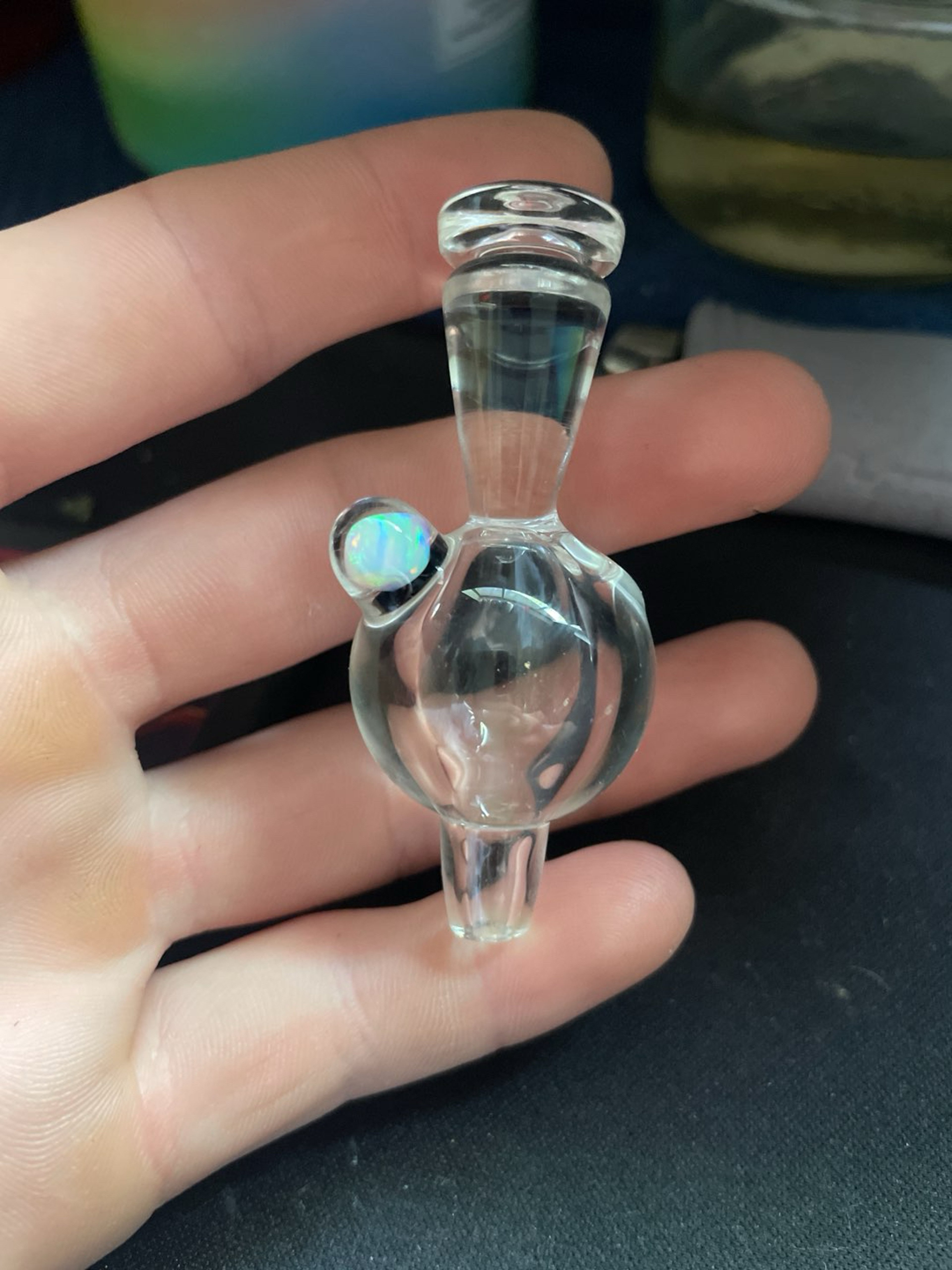 Preview pic of Commander glass clear with Opal carb cap