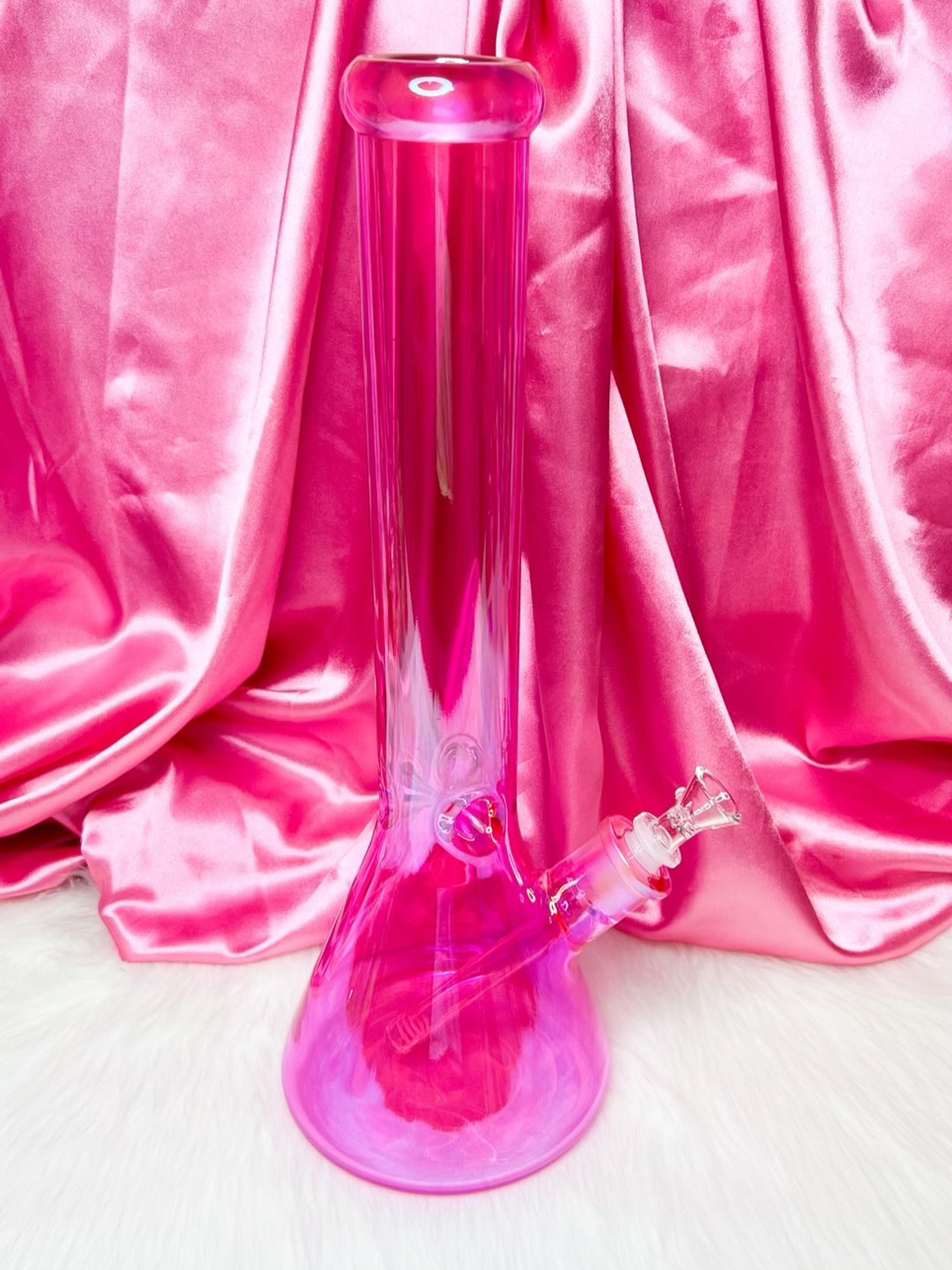 Preview pic of Neon Pink Iridescent 16in Beaker Bong