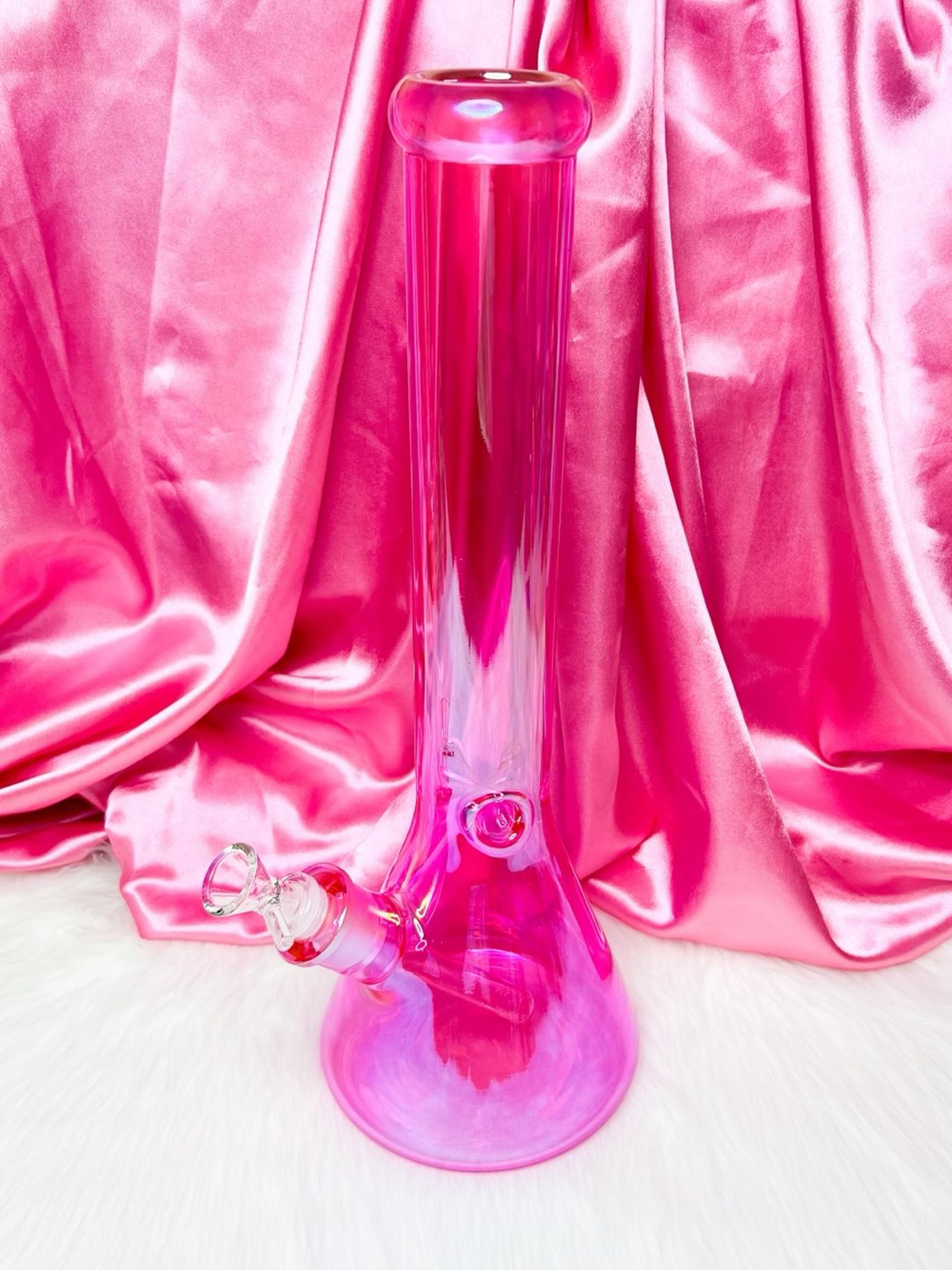 Preview pic of Neon Pink Iridescent 16 Inch Beaker Bong