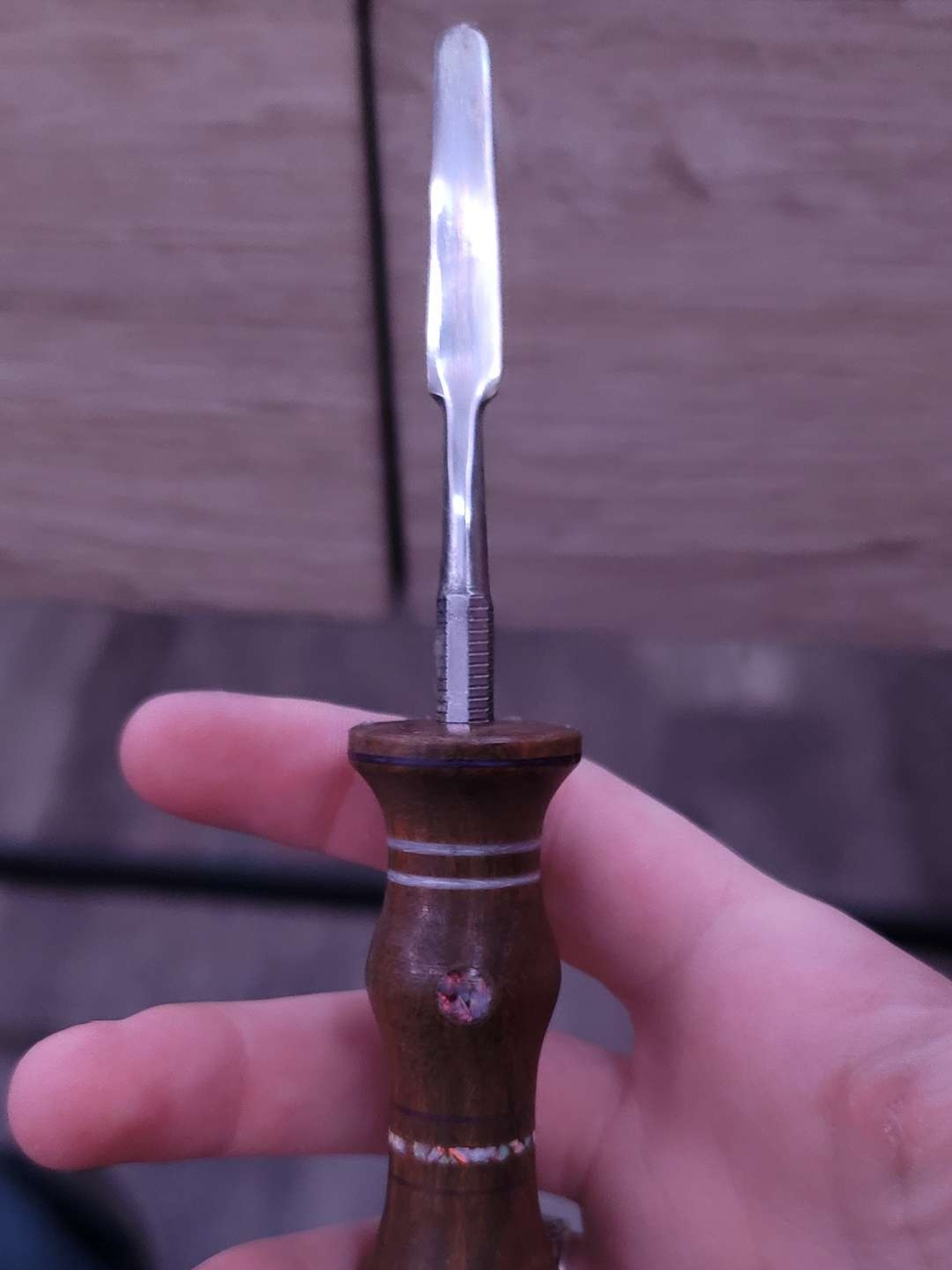 Preview pic of Dabrealm dab tool opal wood inlay