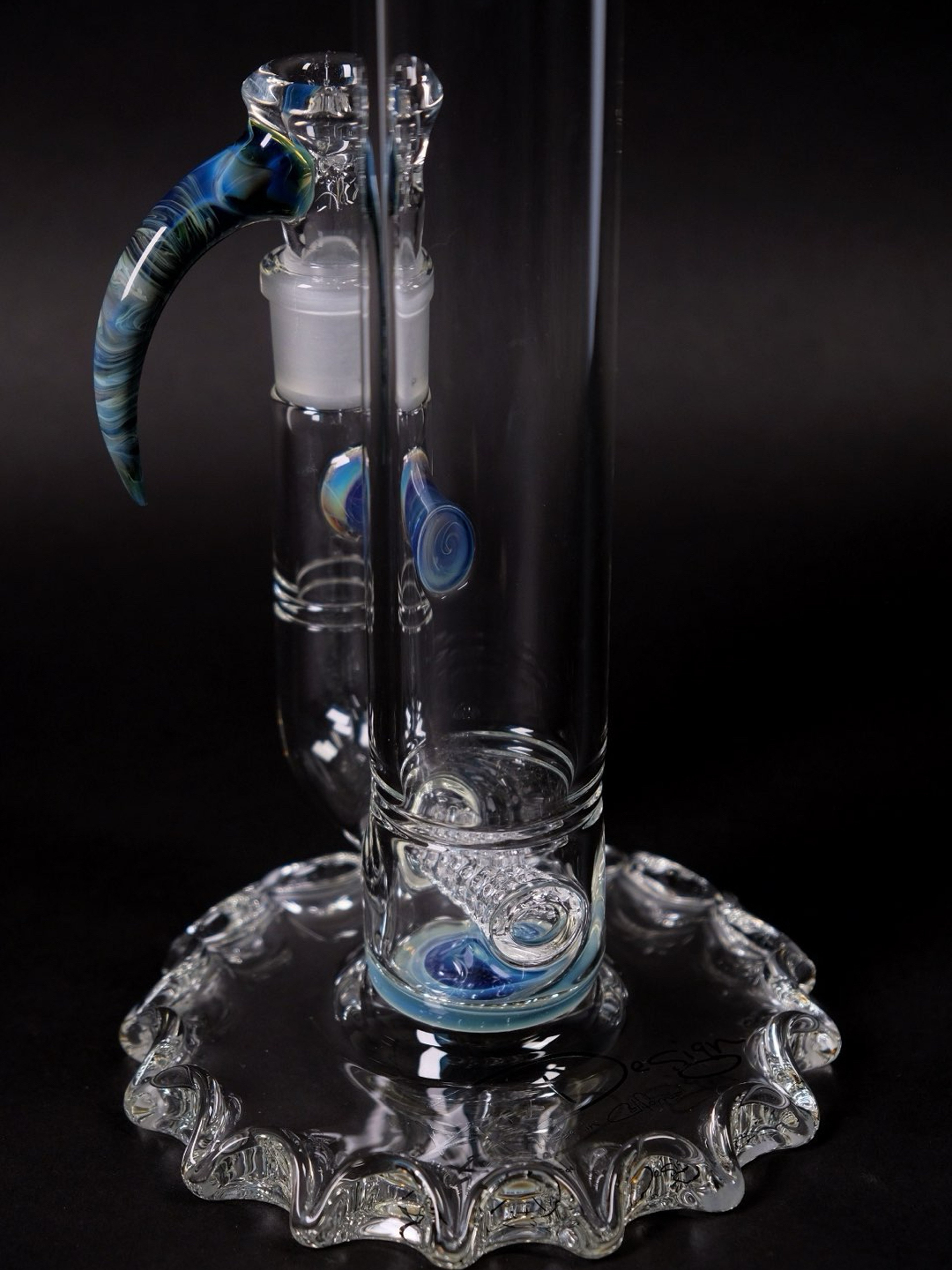 Preview pic of ApixDesign Dark Blue Amber Purple Stemline With Notched Base