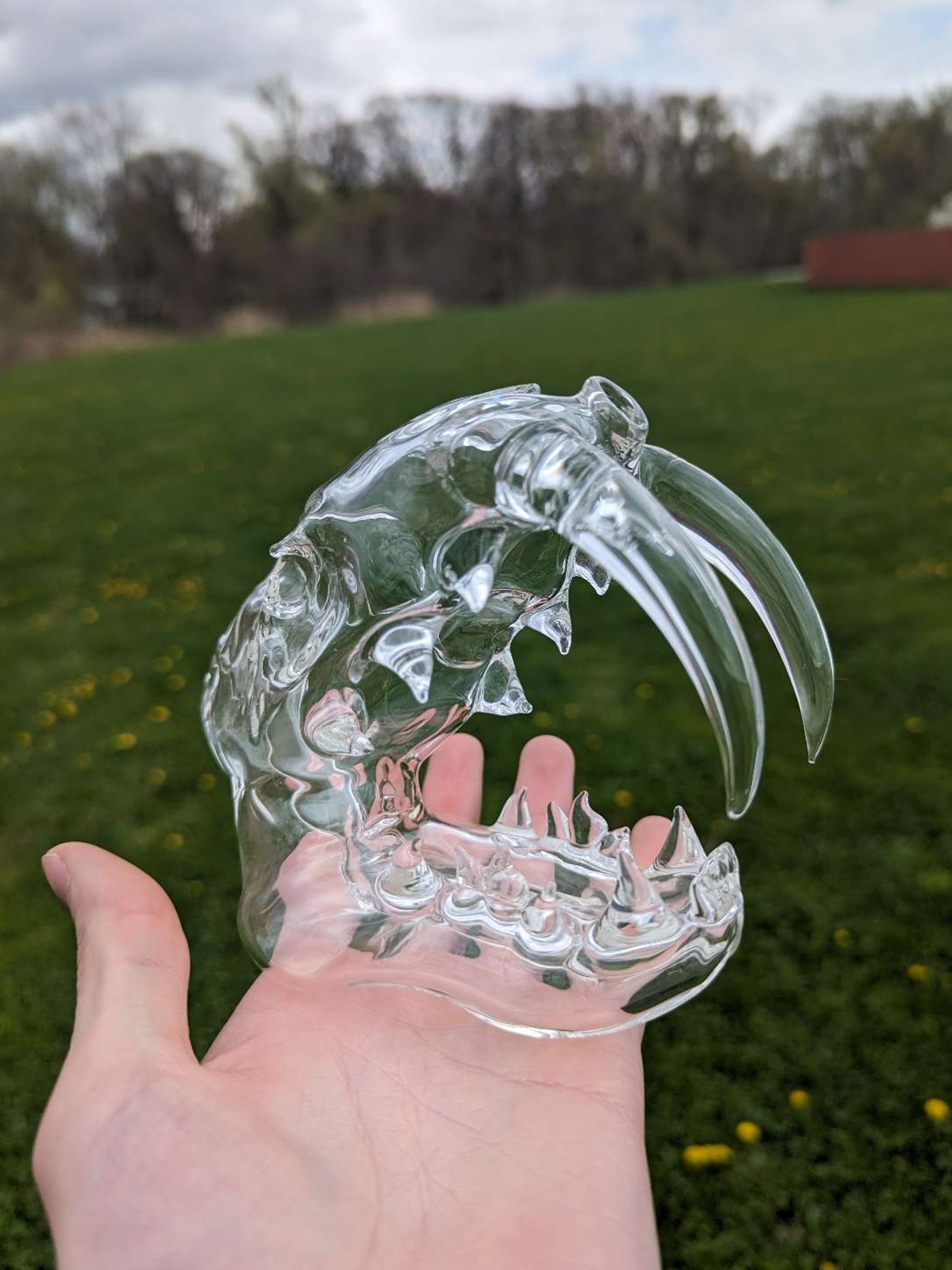 Preview pic of Eka Glass Sabertooth Dab Rig Clear