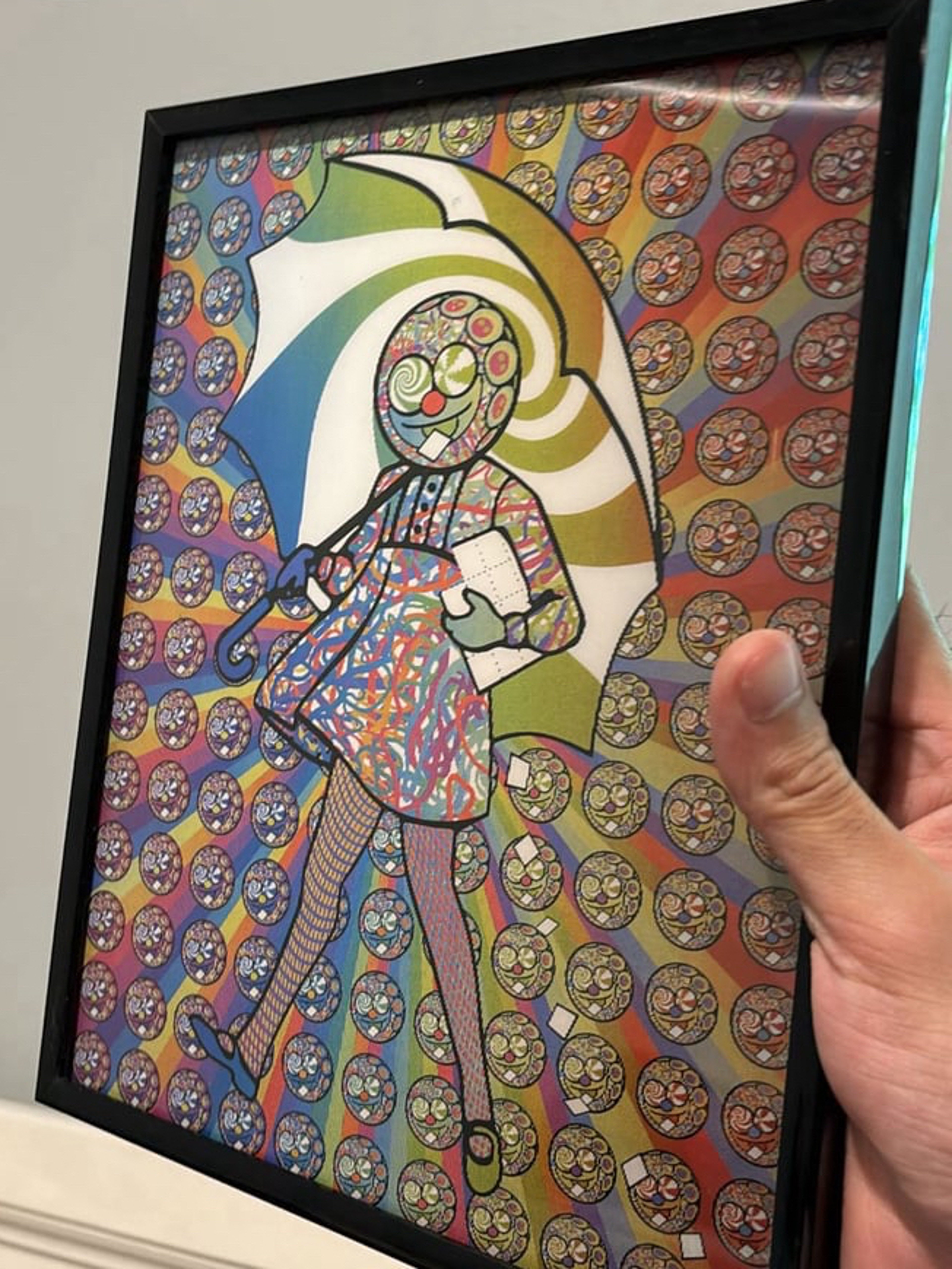 Preview pic of Mike Gong x slinger lenticular print holographic rainbow