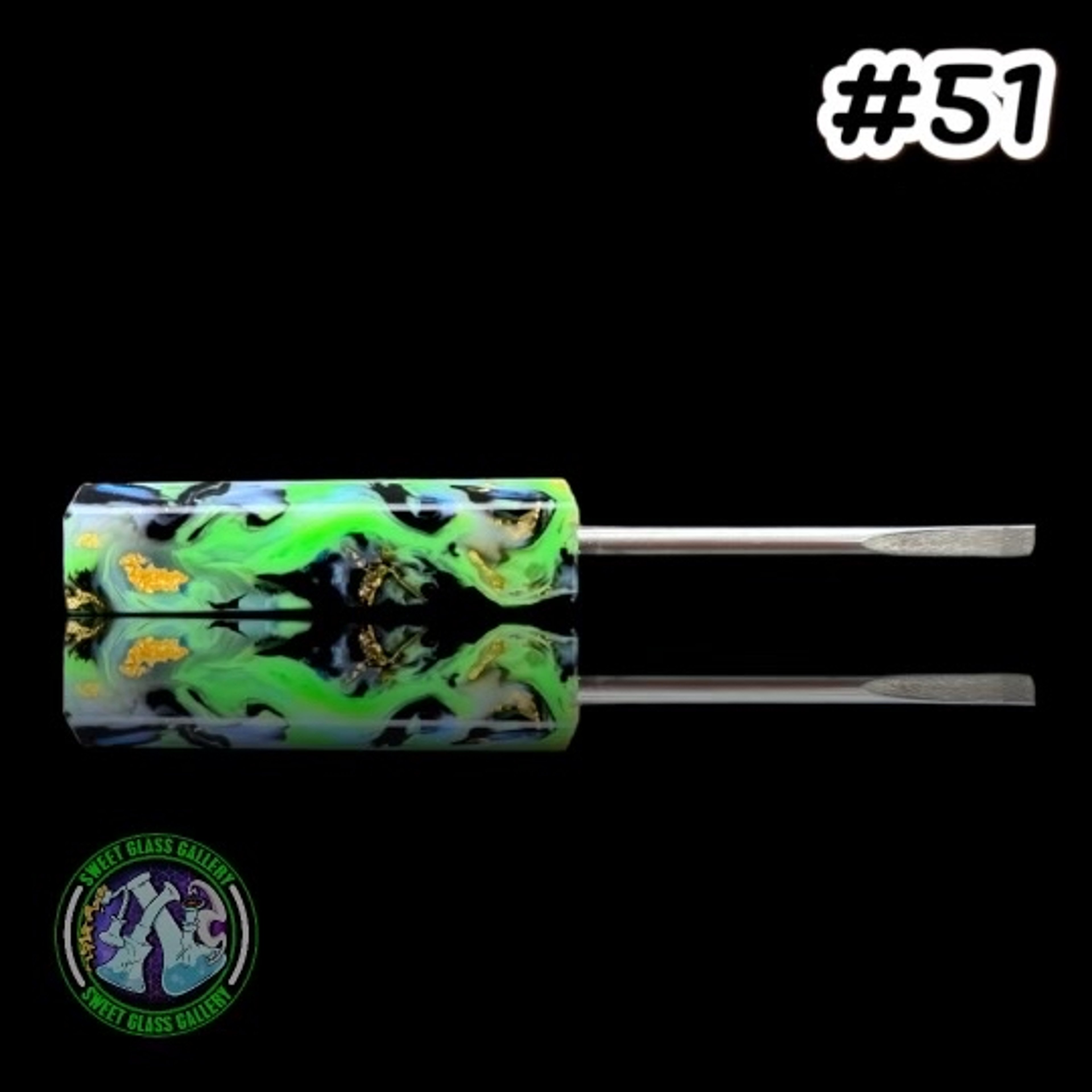 Preview pic of Dunkin Medz - Dunkin Dabbers Resin Dab Tool #51 (Travel Size)