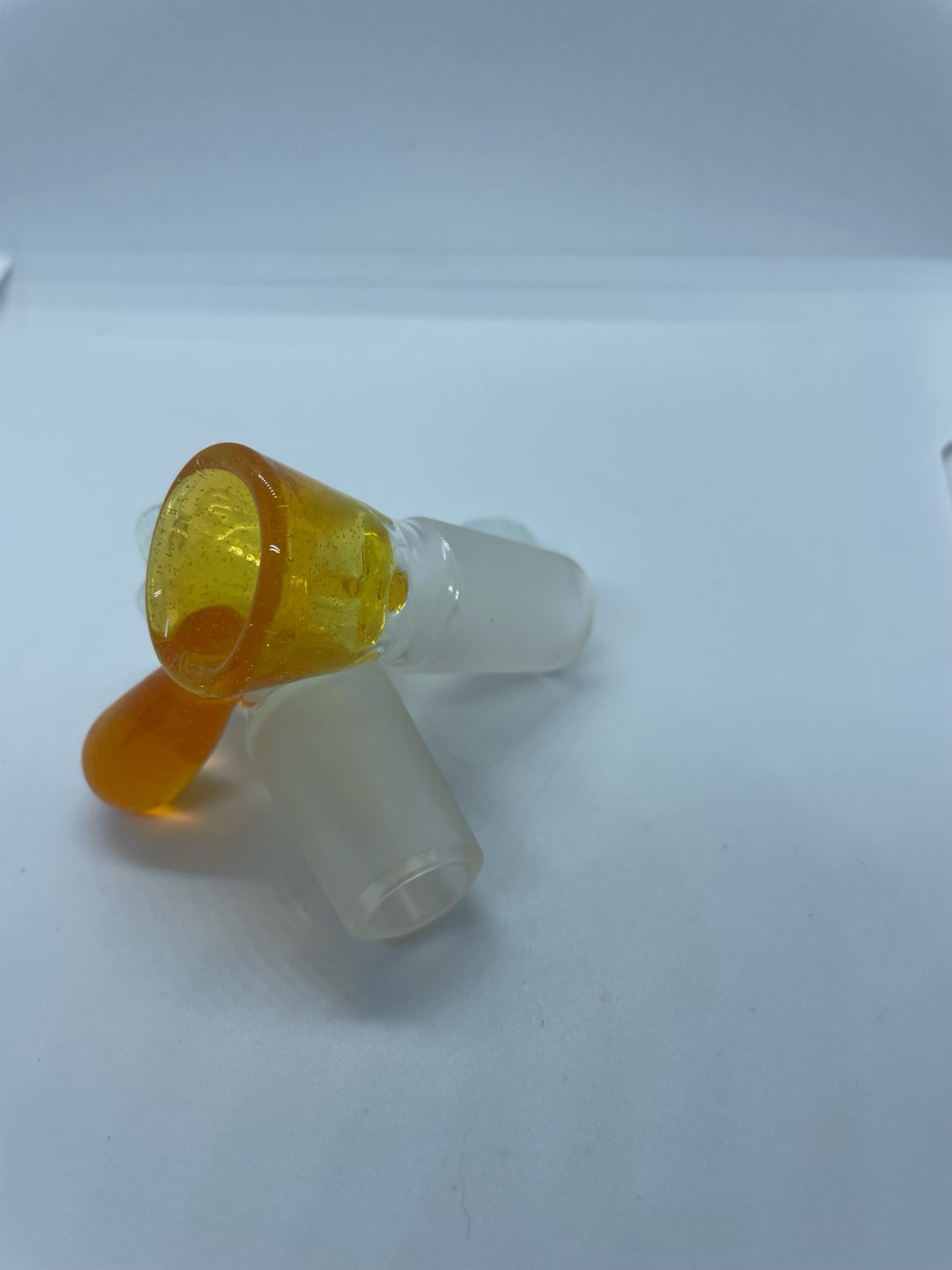 Preview pic of Handblown gold 18mm 4 hole bowlpiece