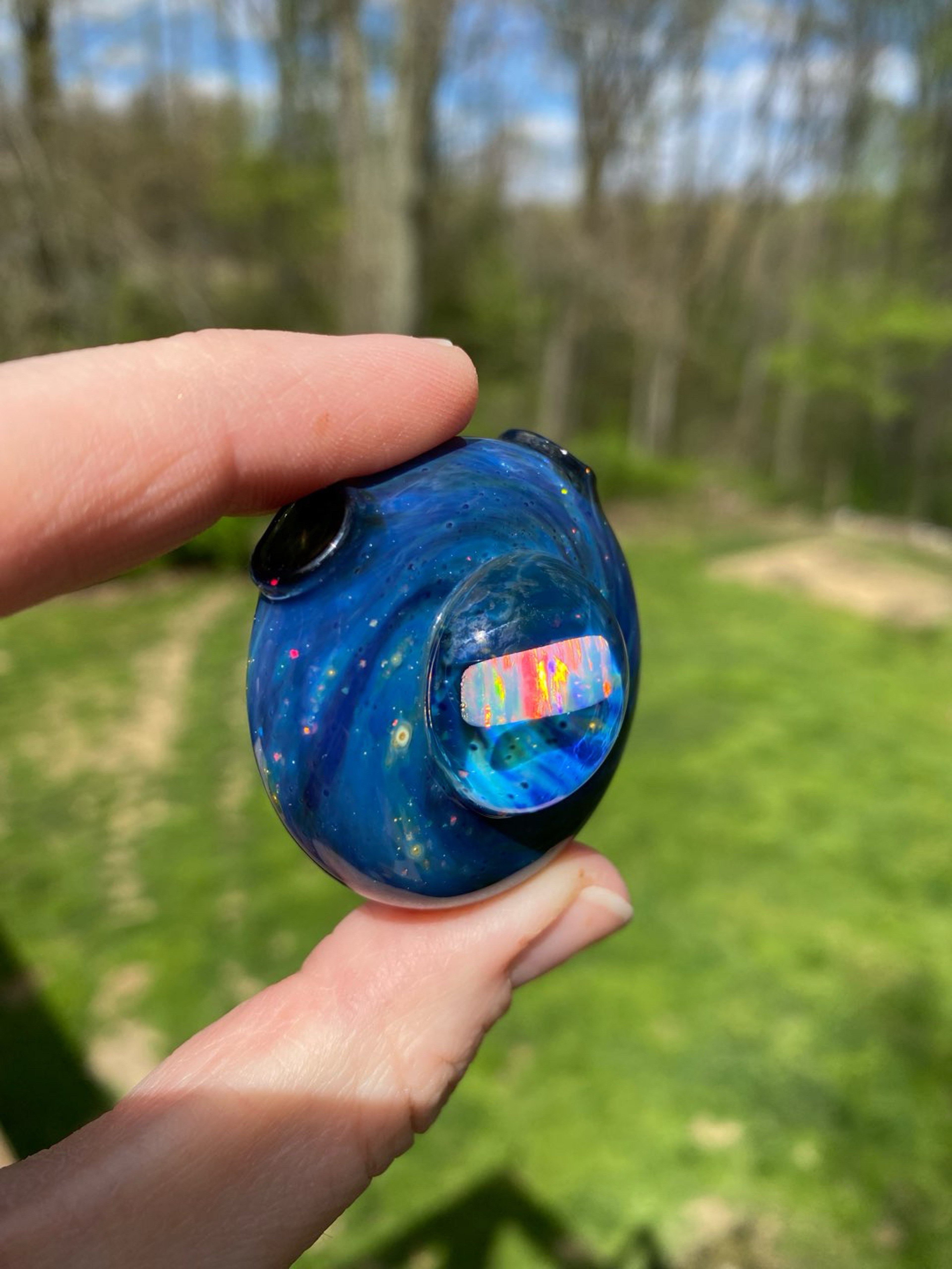 Preview pic of Crushed Opal Galaxy Opal Slab Pendant
